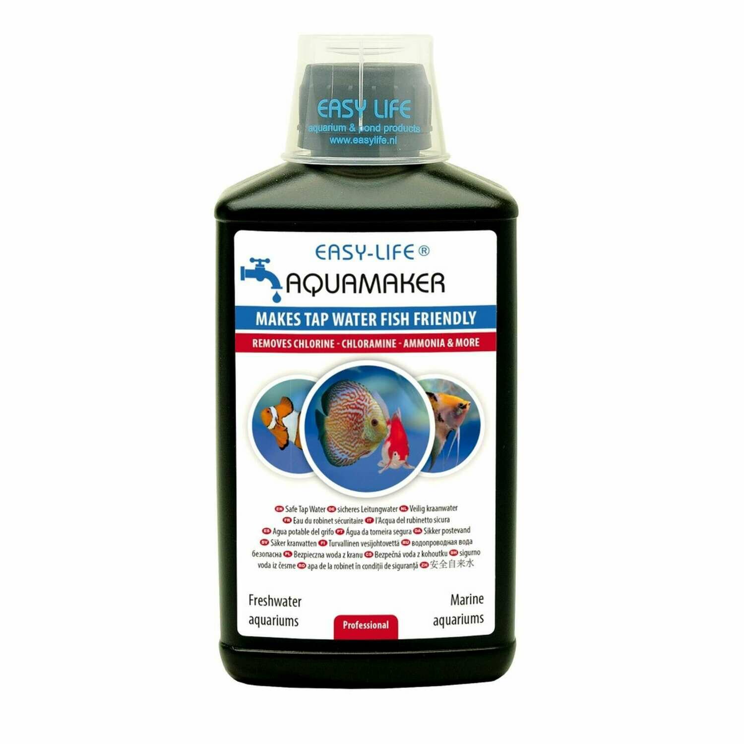 Anticloro, cloramina y amoníaco:  AQUAMAKER de EASY-LIFE