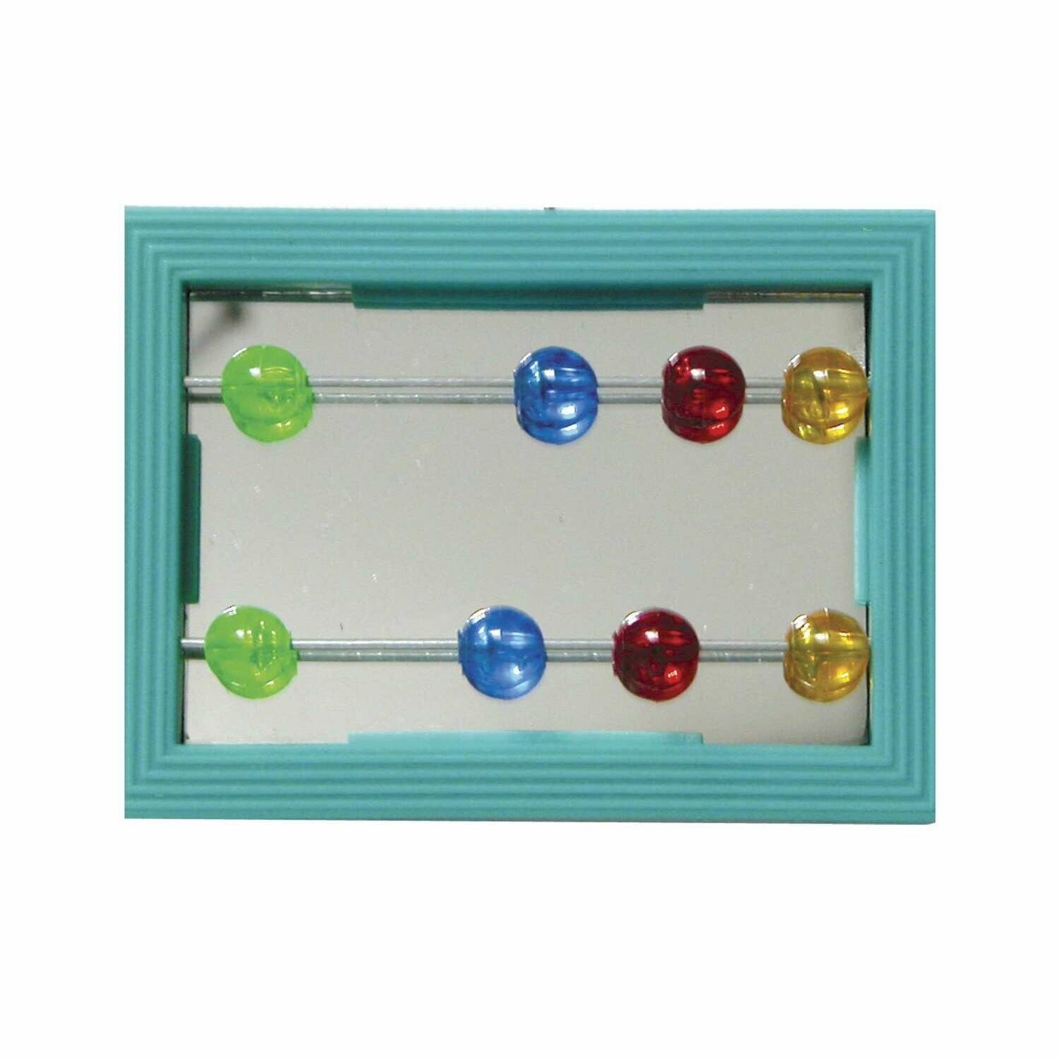 Juguete con espejo y cuentas para pájaros Juguete con espejo y cuentas para pájaros