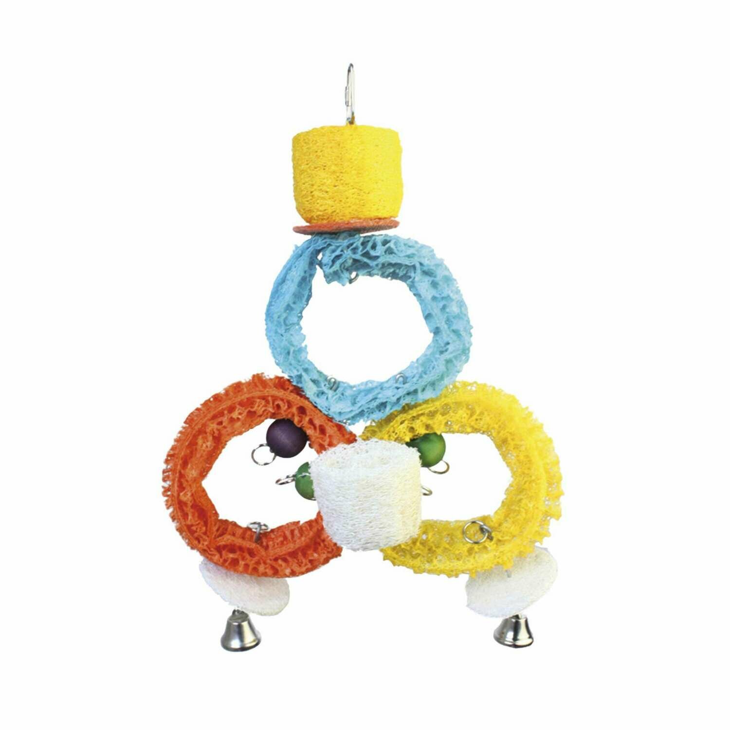 Juguete con aros LUFA para pájaros