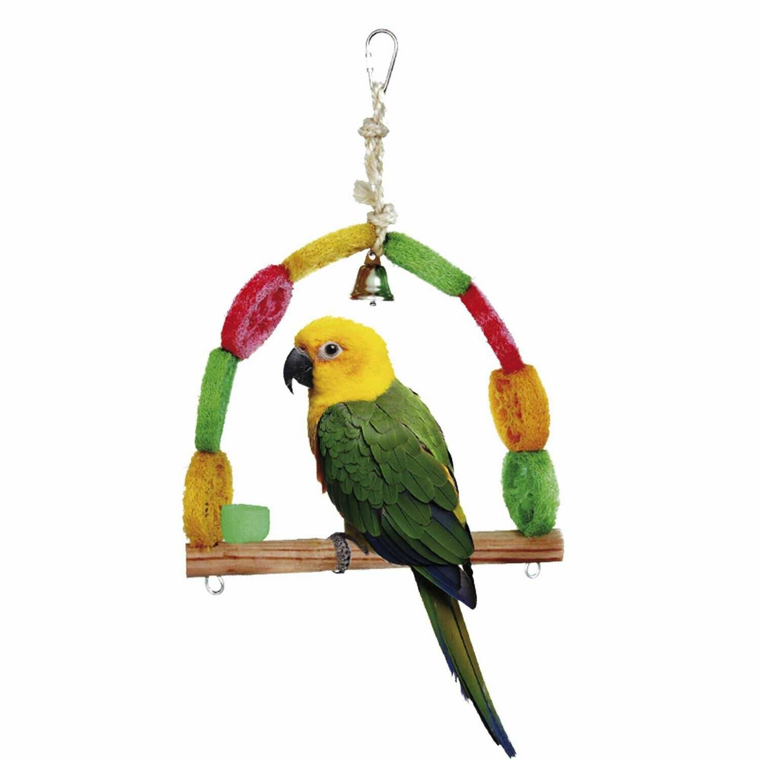 Juguete con columpio LUFA para pájaros