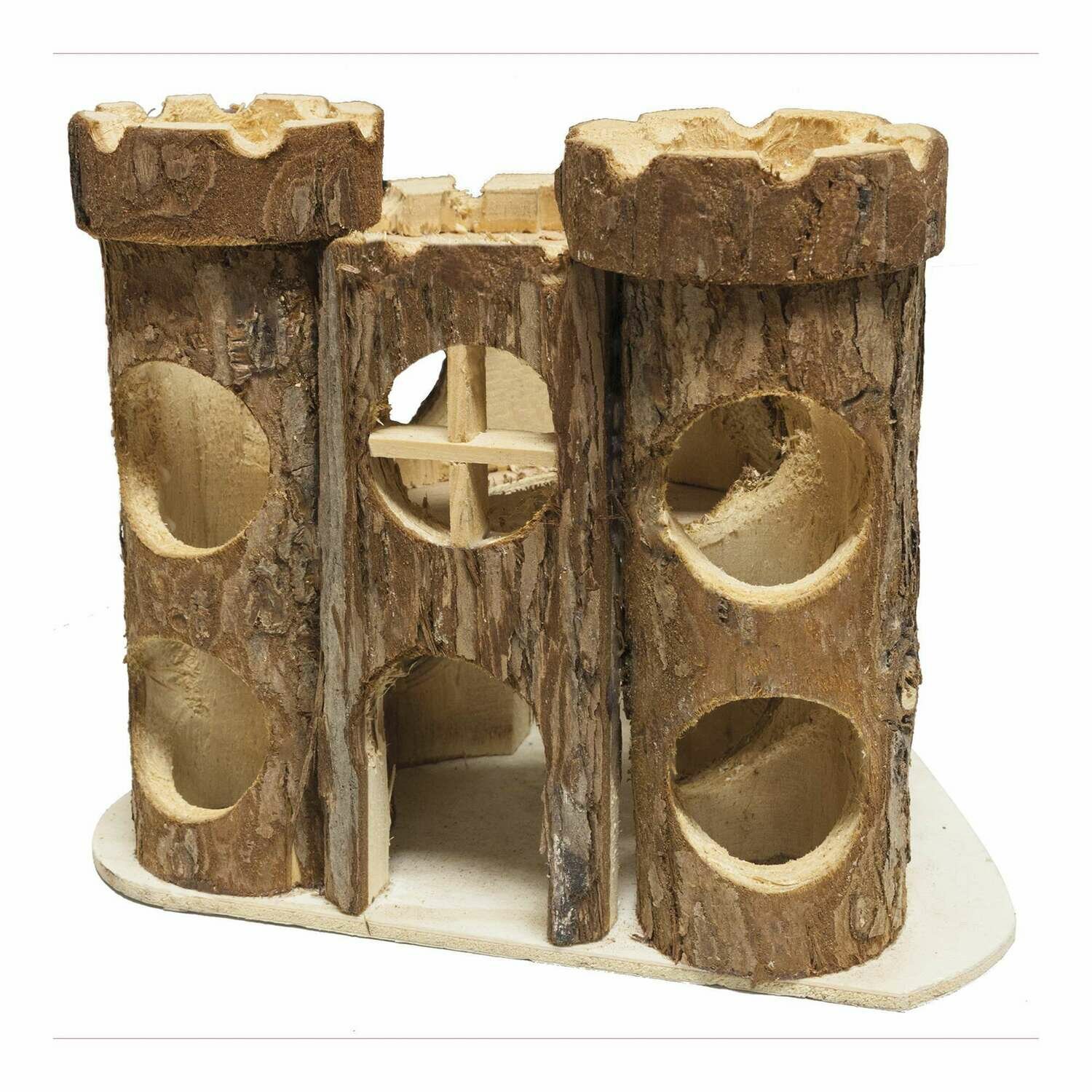 Accesorio de recreo Castillo natural rústica para roedores