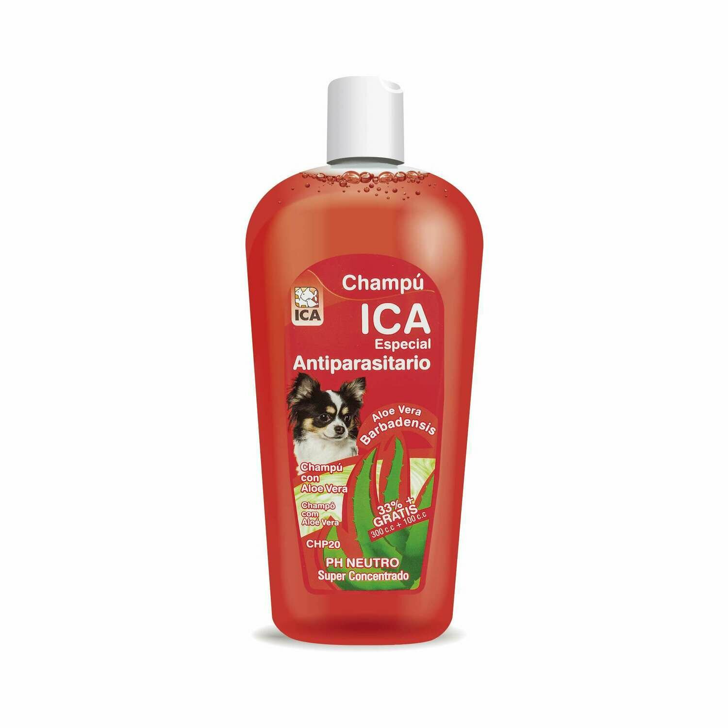 Champú antiparásitos con Aloe Vera para perros