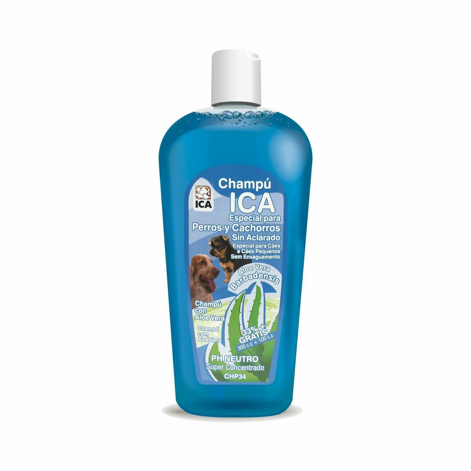 Champú lavado en seco con Aloe Vera para perros