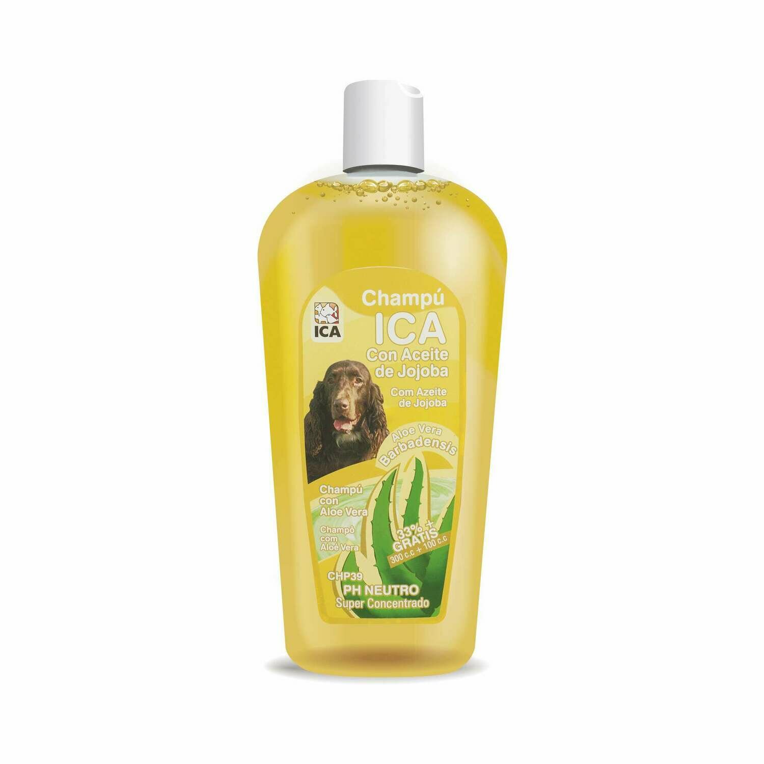 Champú de aceite de jojoba con Aloe Vera para perros