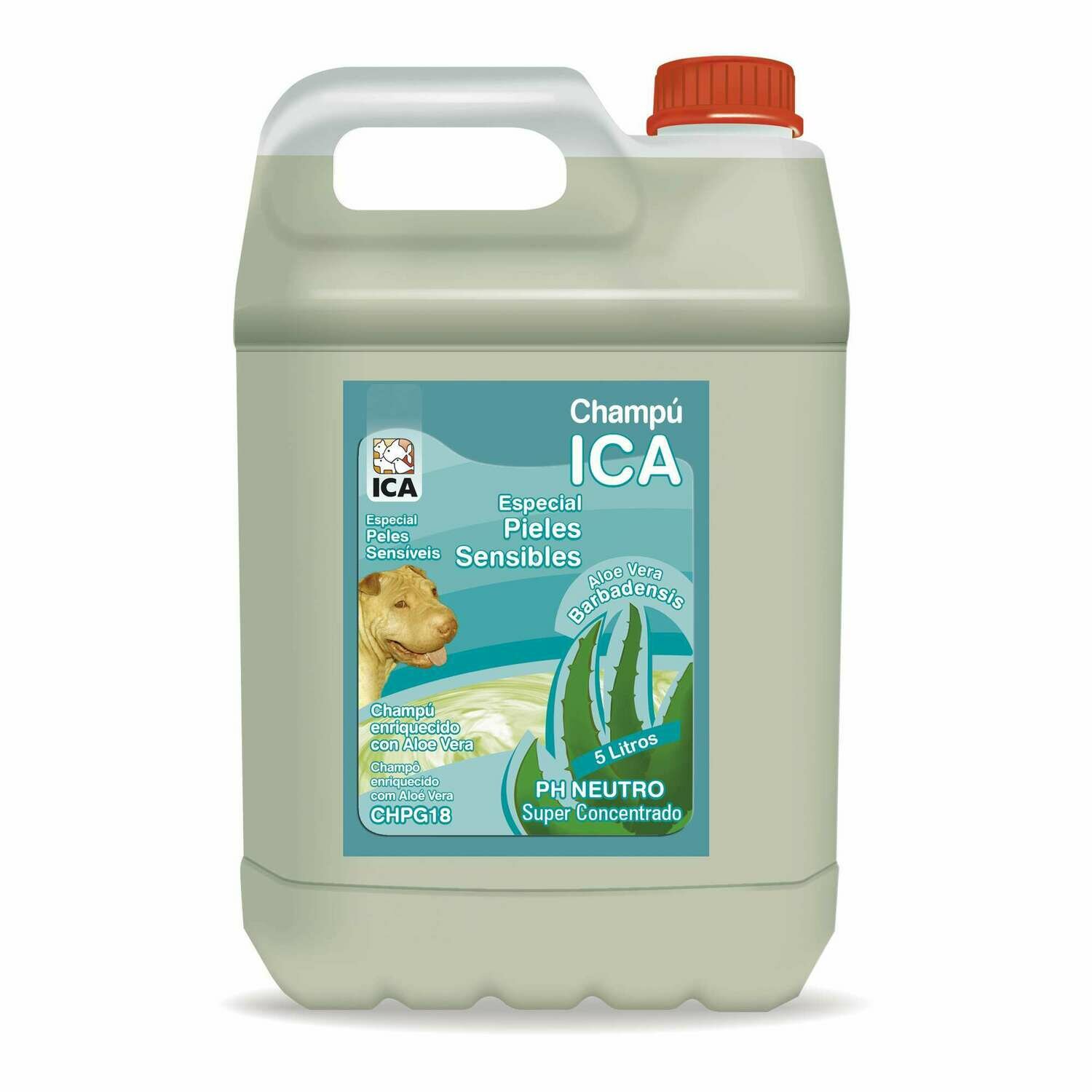 Champú para piel sensible con Aloe Vera para perros