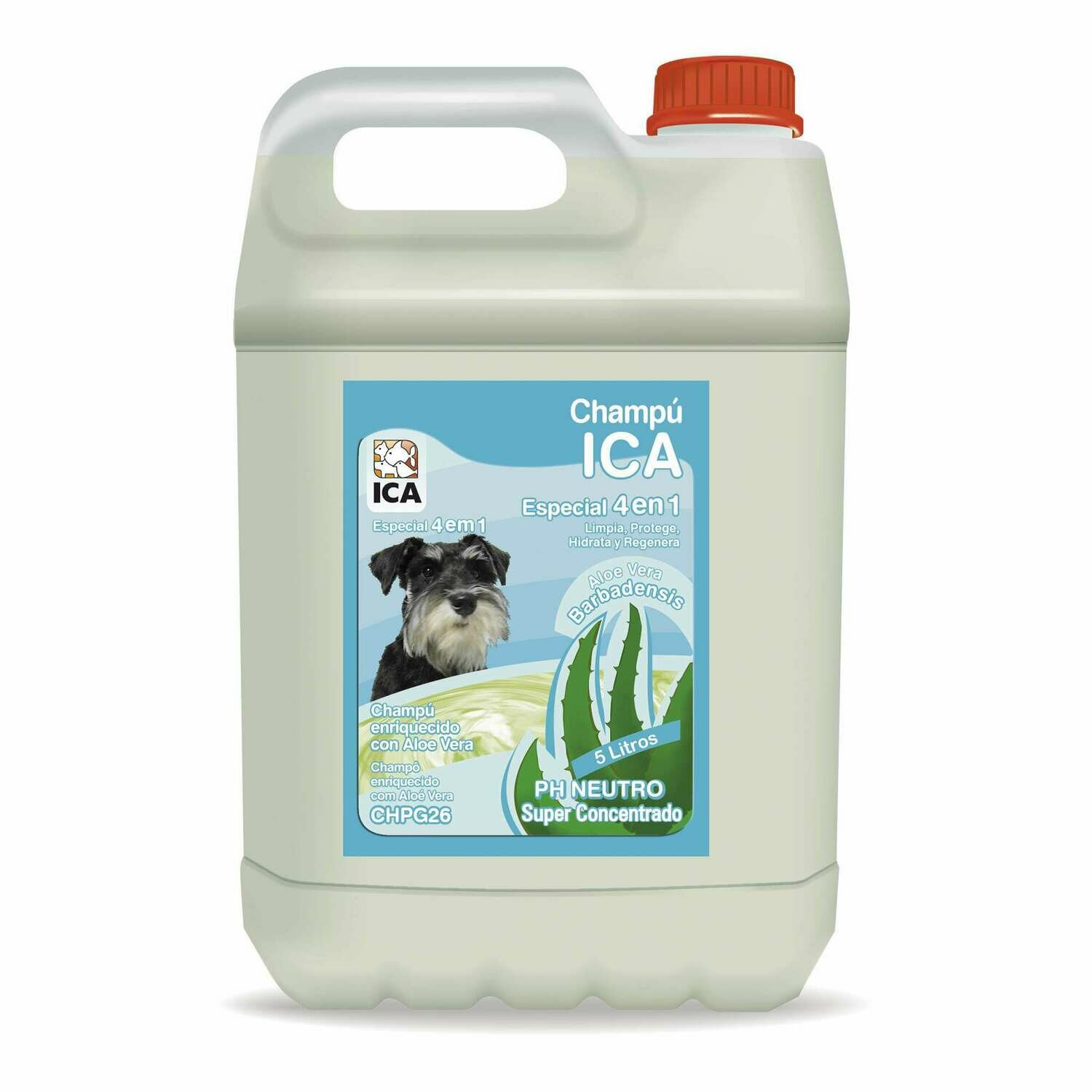 Champú 4 en 1 con Aloe Vera para perros