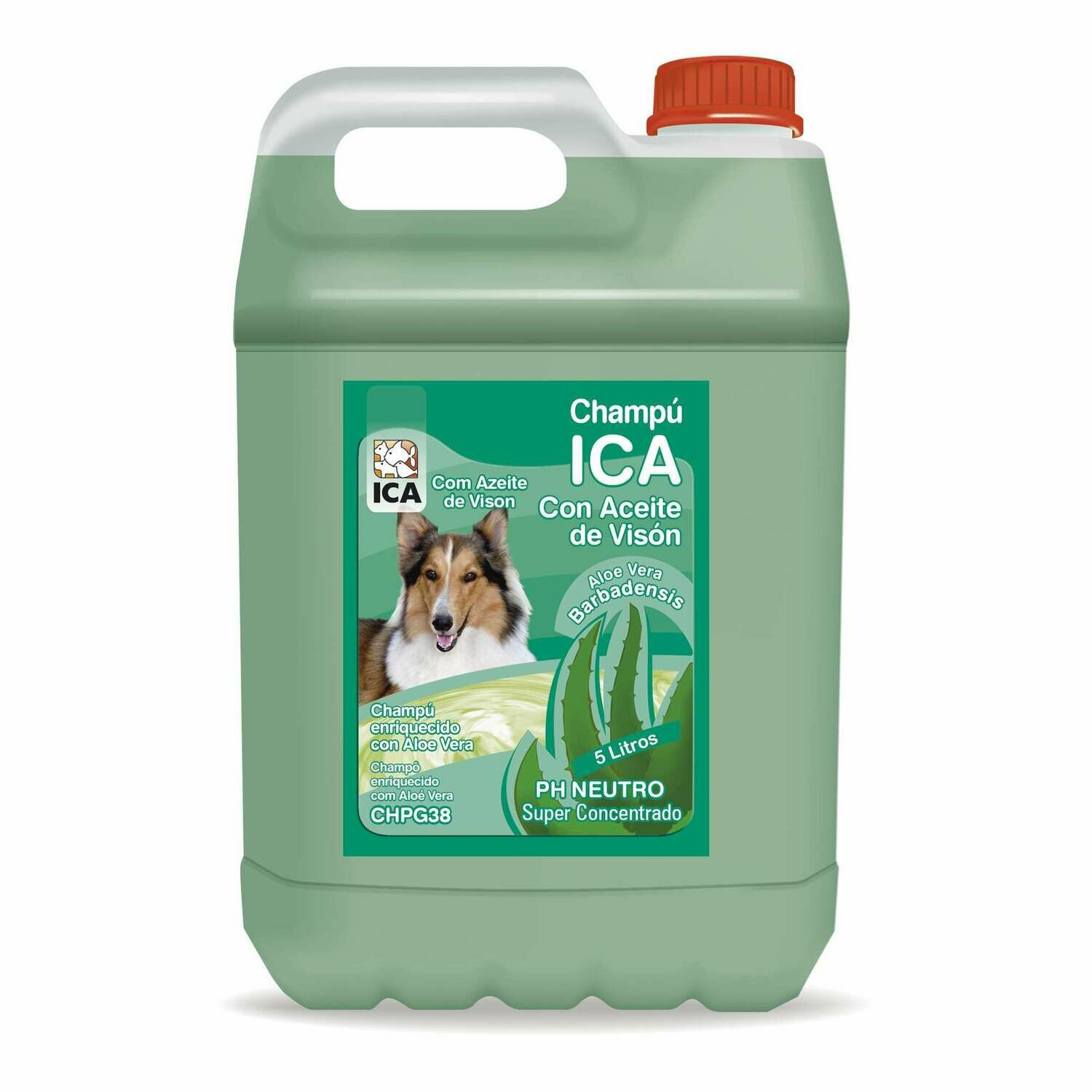 Champú de aceite visón con Aloe Vera para perros