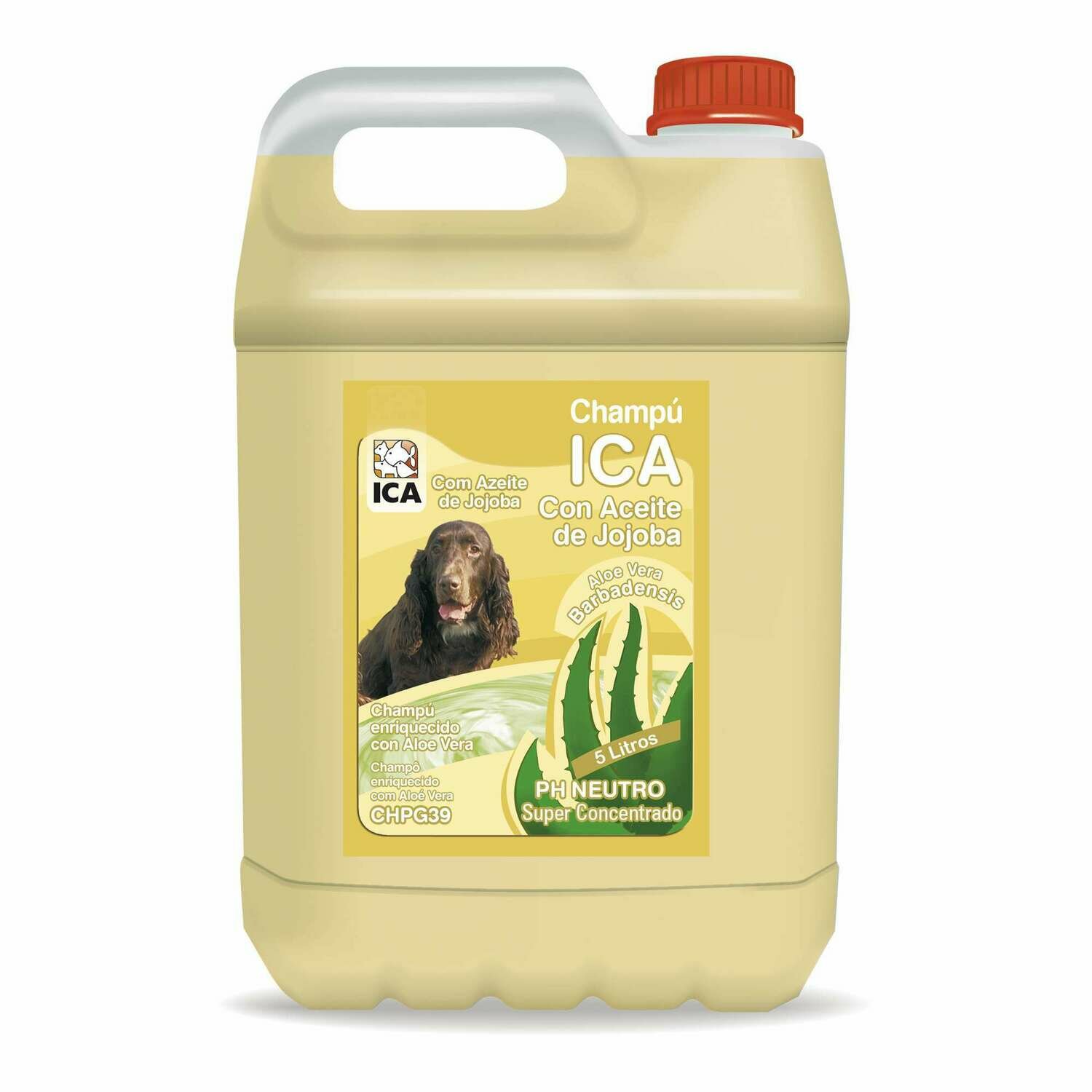 Champú de aceite de jojoba con Aloe Vera para perros