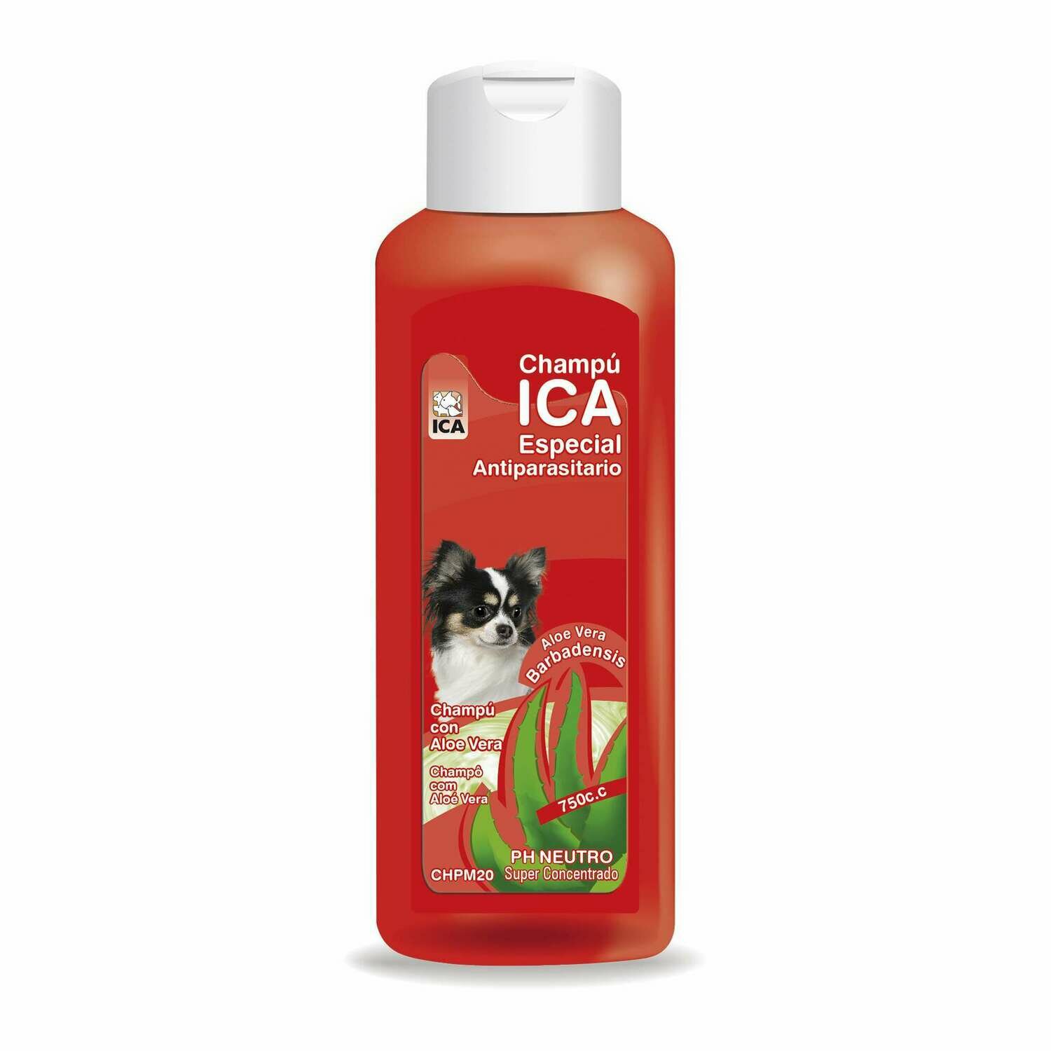 Champú antiparásitos con Aloe Vera para perros