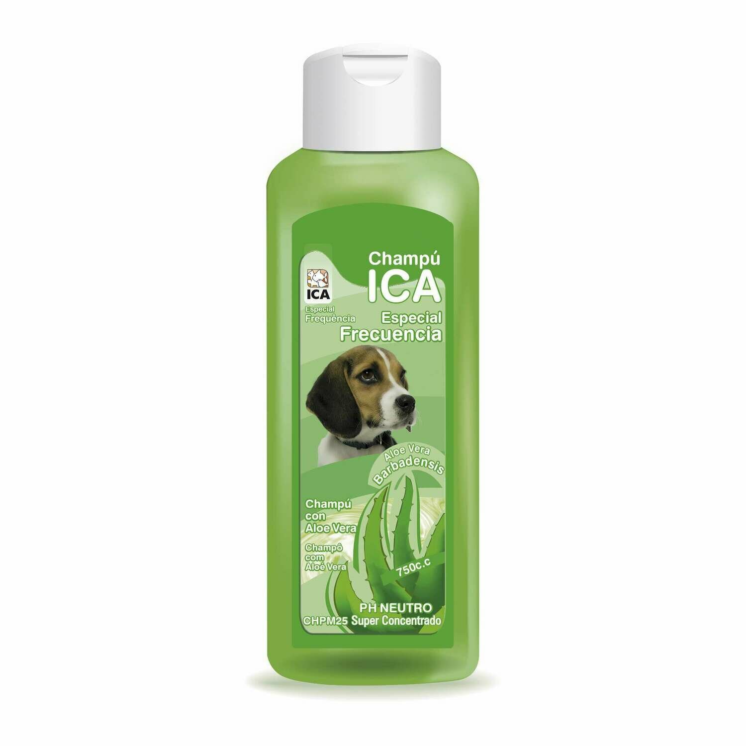 Champú frecuencia con Aloe Vera para perros