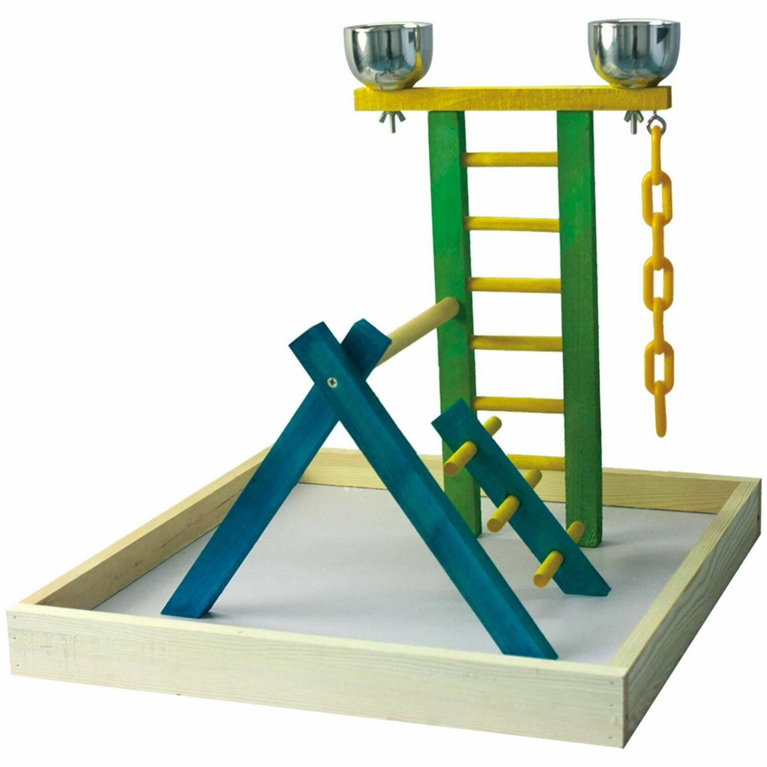 Centro de juego en madera mediano para pájaros