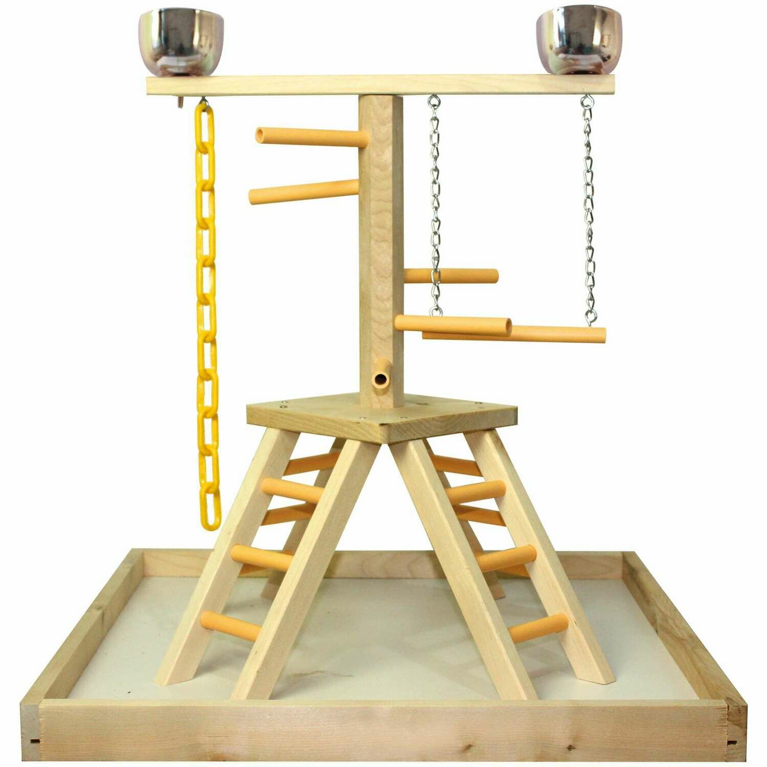 Centro de juego en madera mediano para pájaros Centro de juego en madera mediano para pájaros