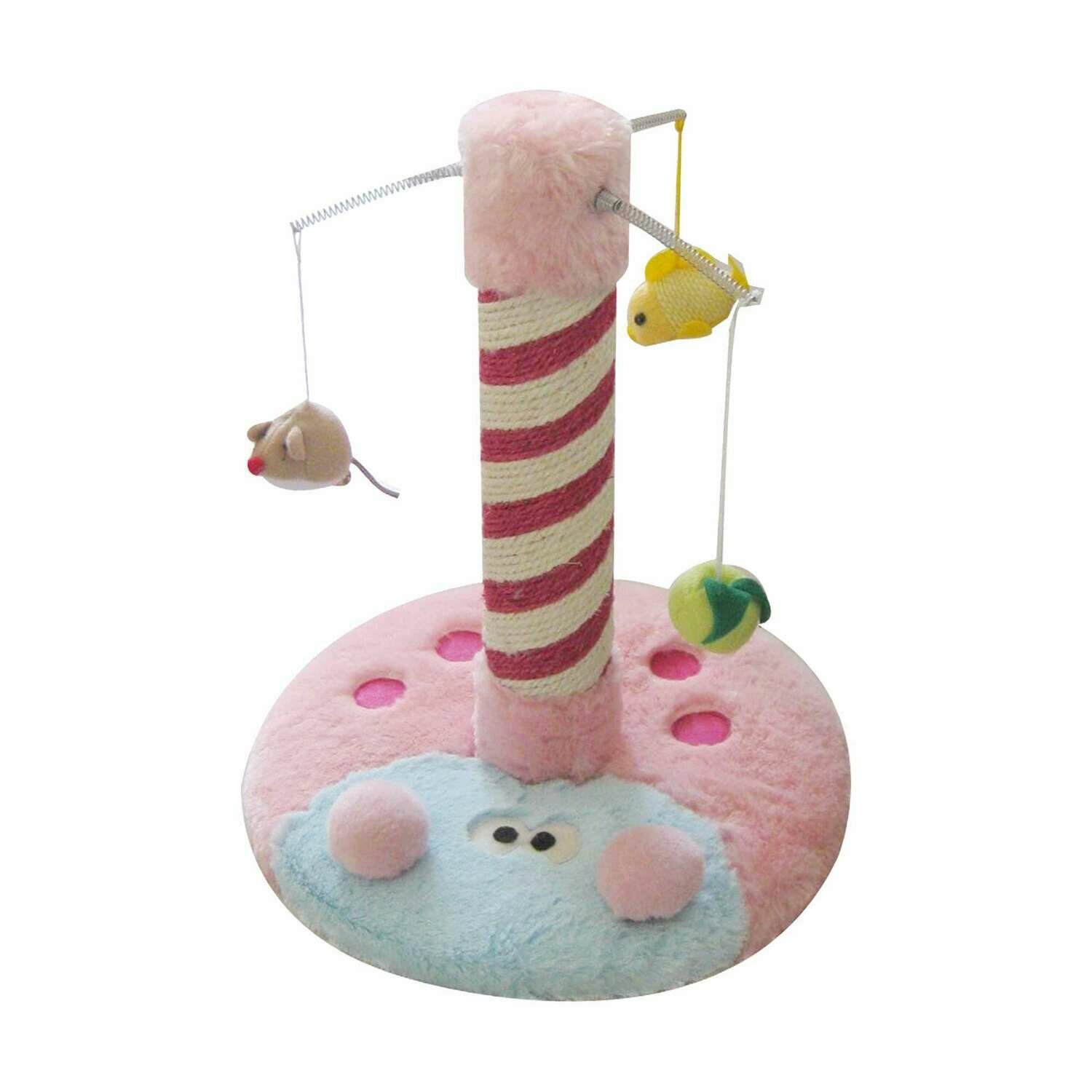 Rascador con base circular para gatitos