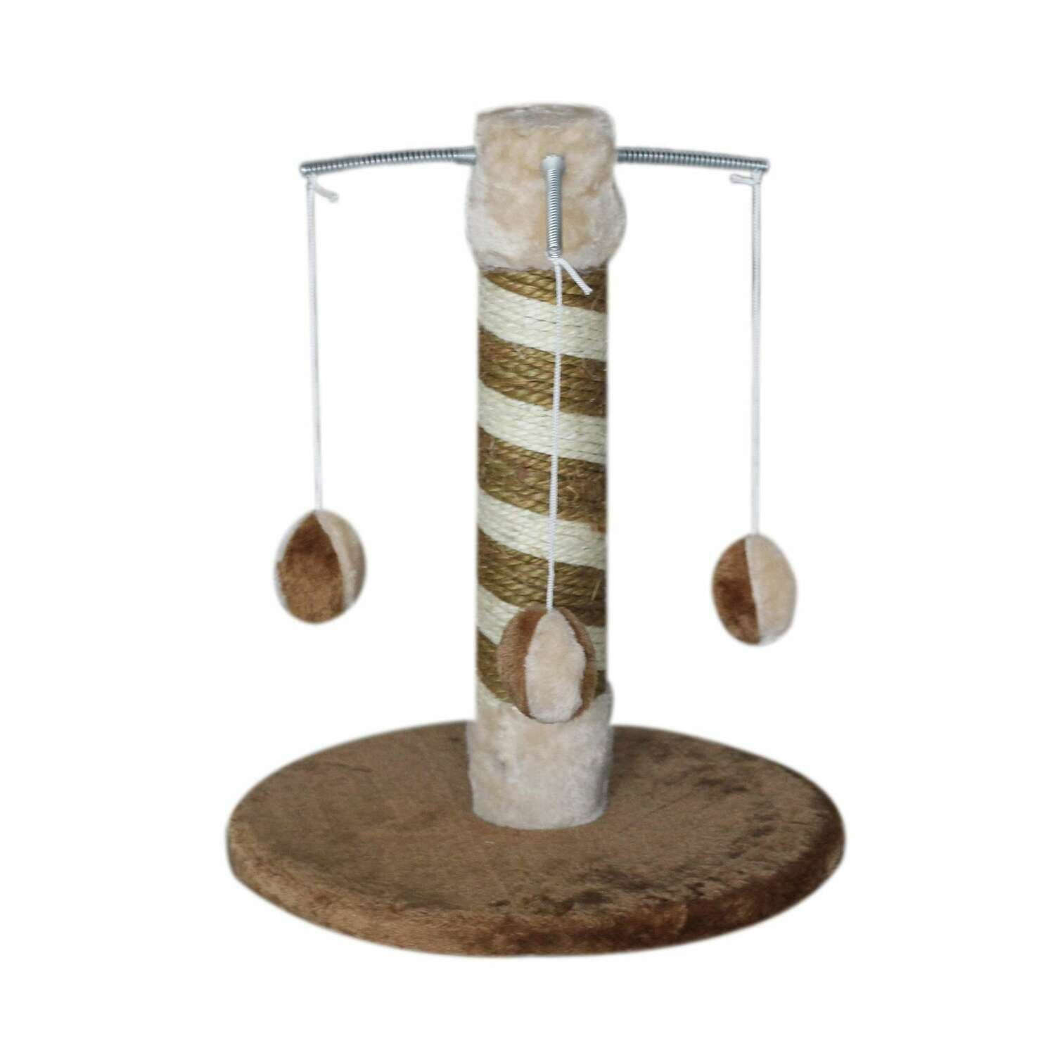 Rascador pequeño con resortes y bolitas