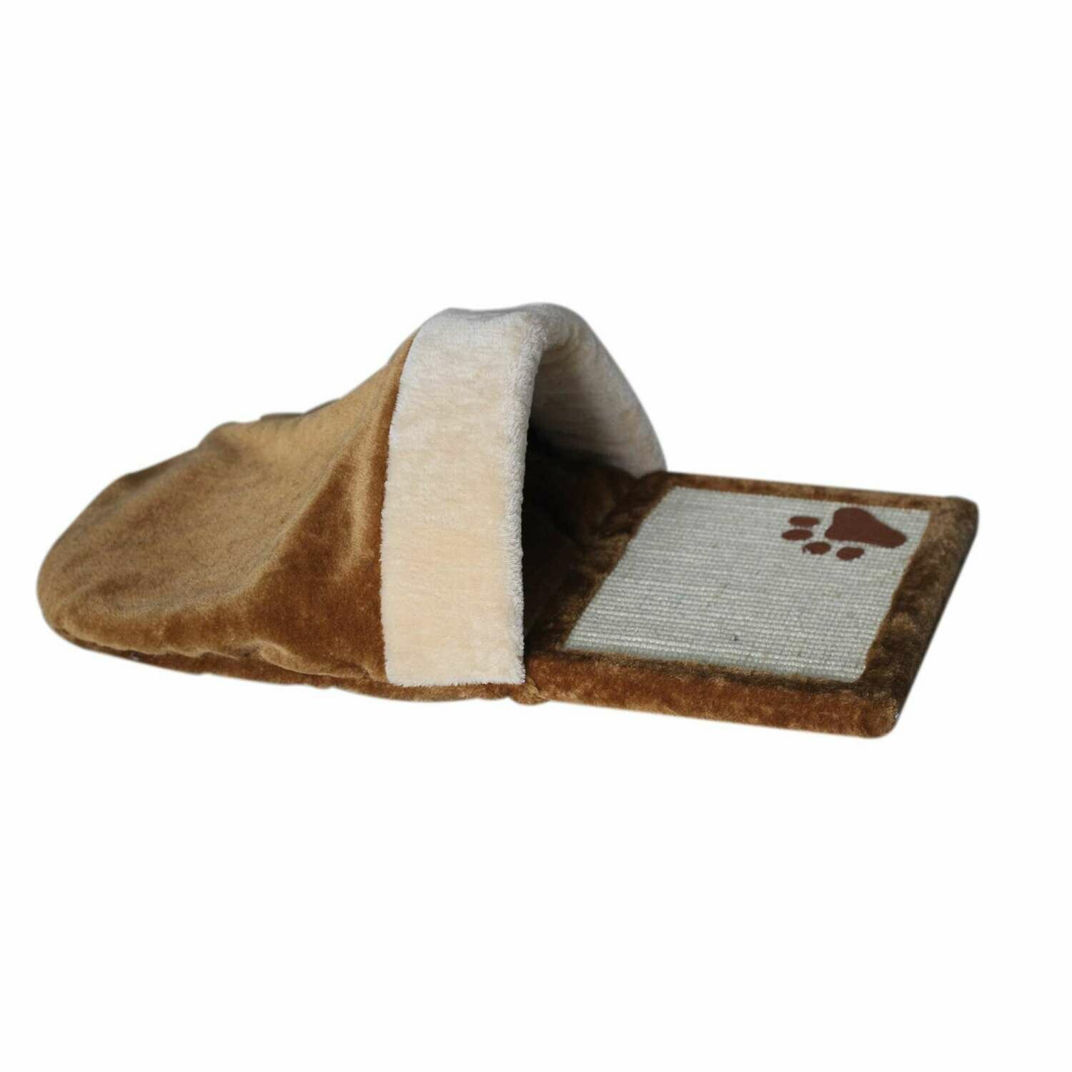 Rascador compacto con cueva