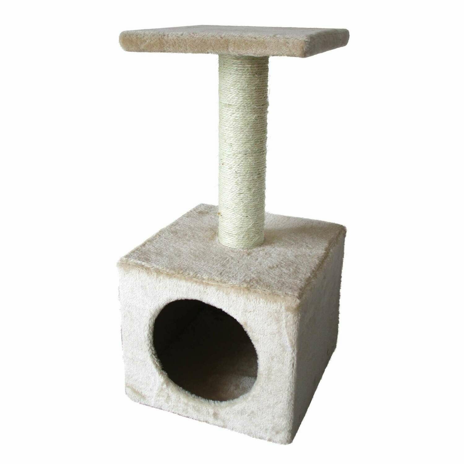 Rascador pequeño con caseta