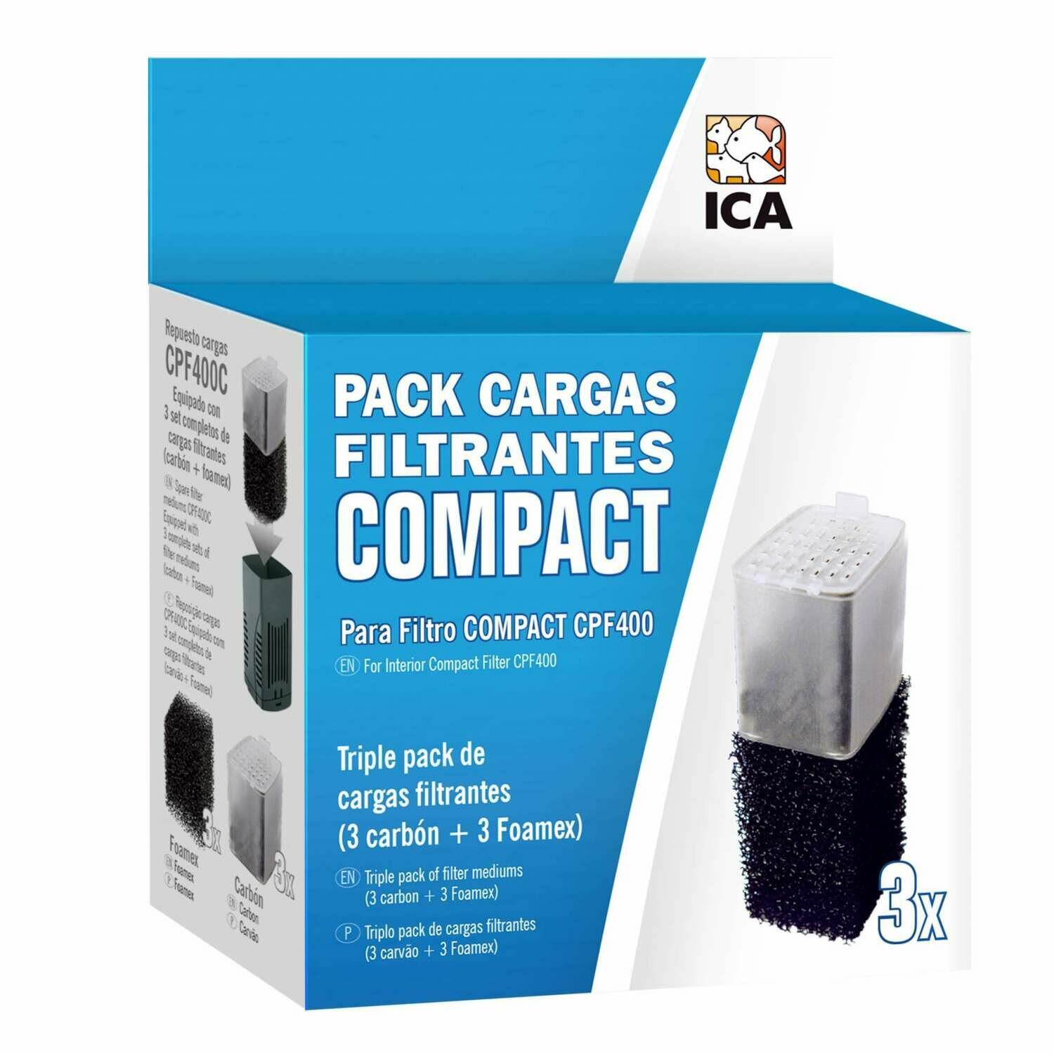 Pack cargas filtrantes para filtro COMPACT 400 Pack cargas filtrantes para filtro COMPACT 400