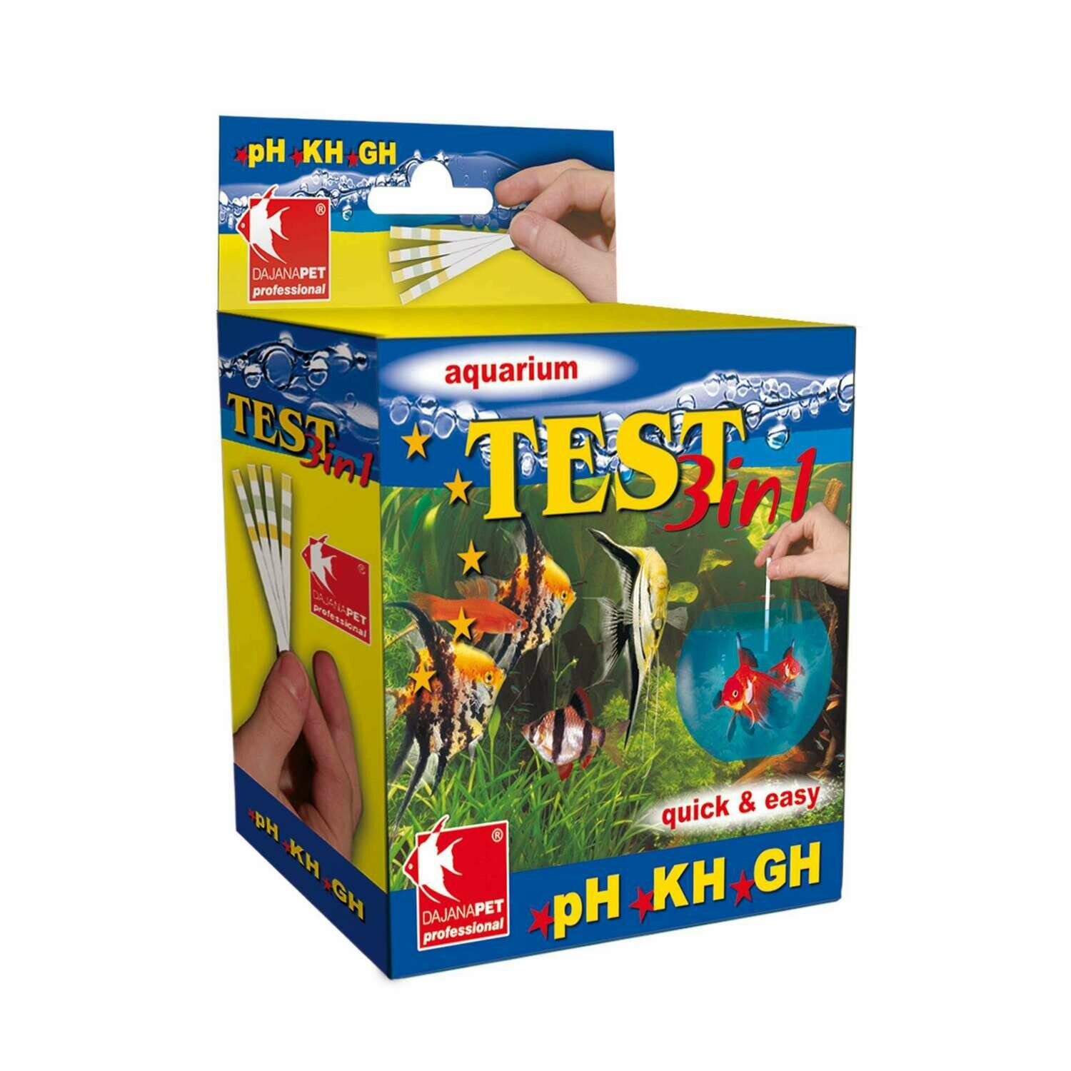 Análisis MULTI TEST 3 en 1 (pH/KH/GH) de DAJANA Análisis MULTI TEST 3 en 1 (pH/KH/GH) de DAJANA