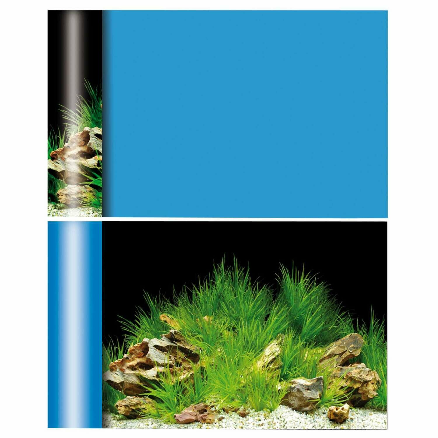 Fondo de doble cara (Laguna / Celeste)