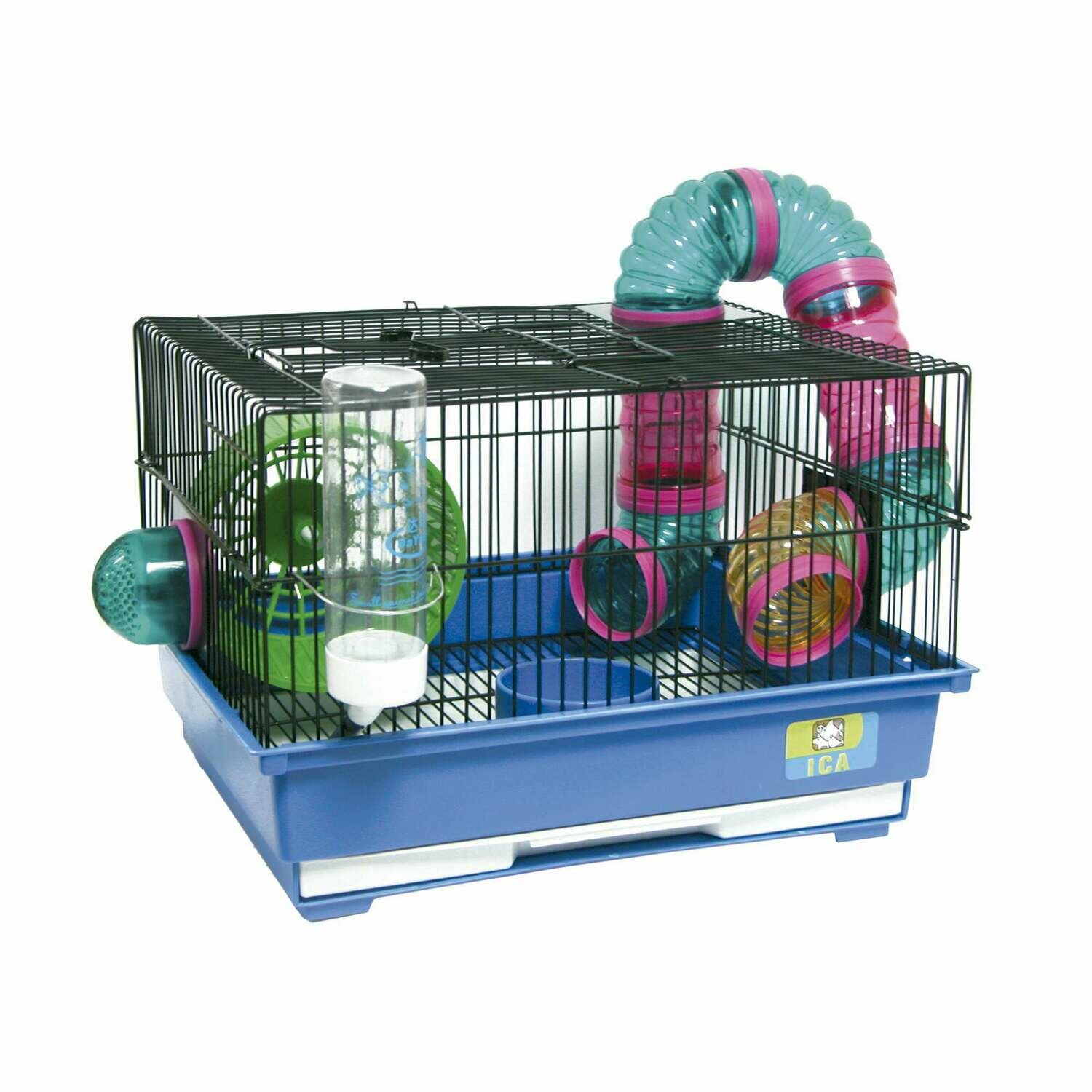 Jaula HAMSTERLAND en azul y en negro