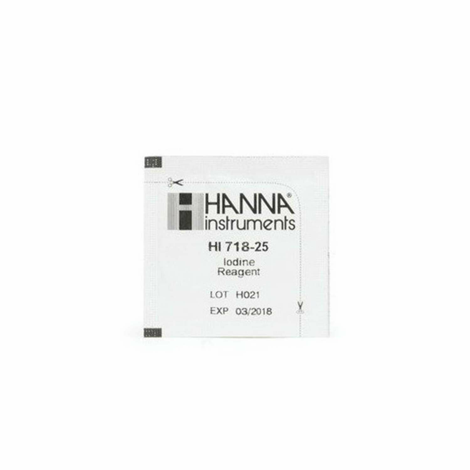 Reactivo Yodo (0 a 12,5 PPM) 25 test HANNA