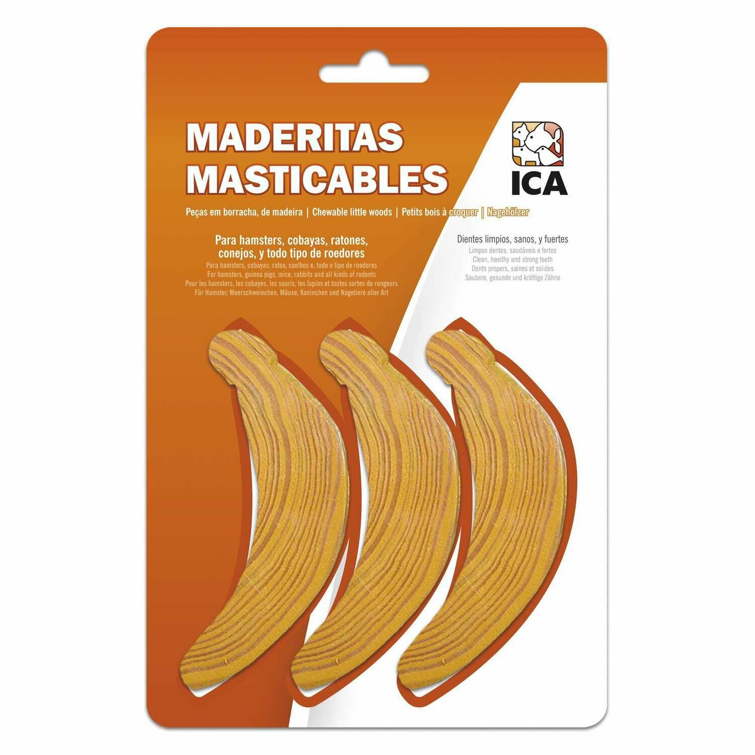 Masticables de madera banana para roedores