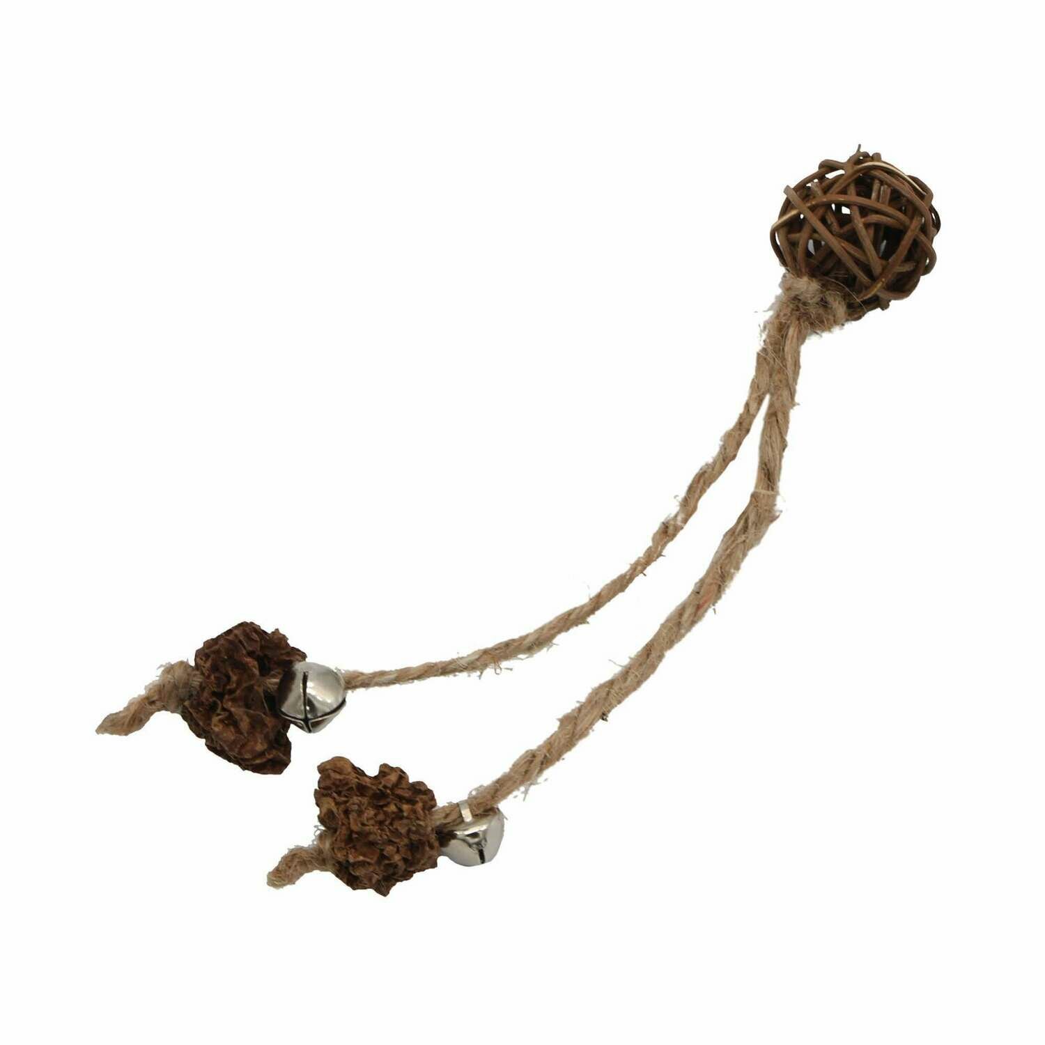 Juguete natural de matatabi con cascabeles para gatos