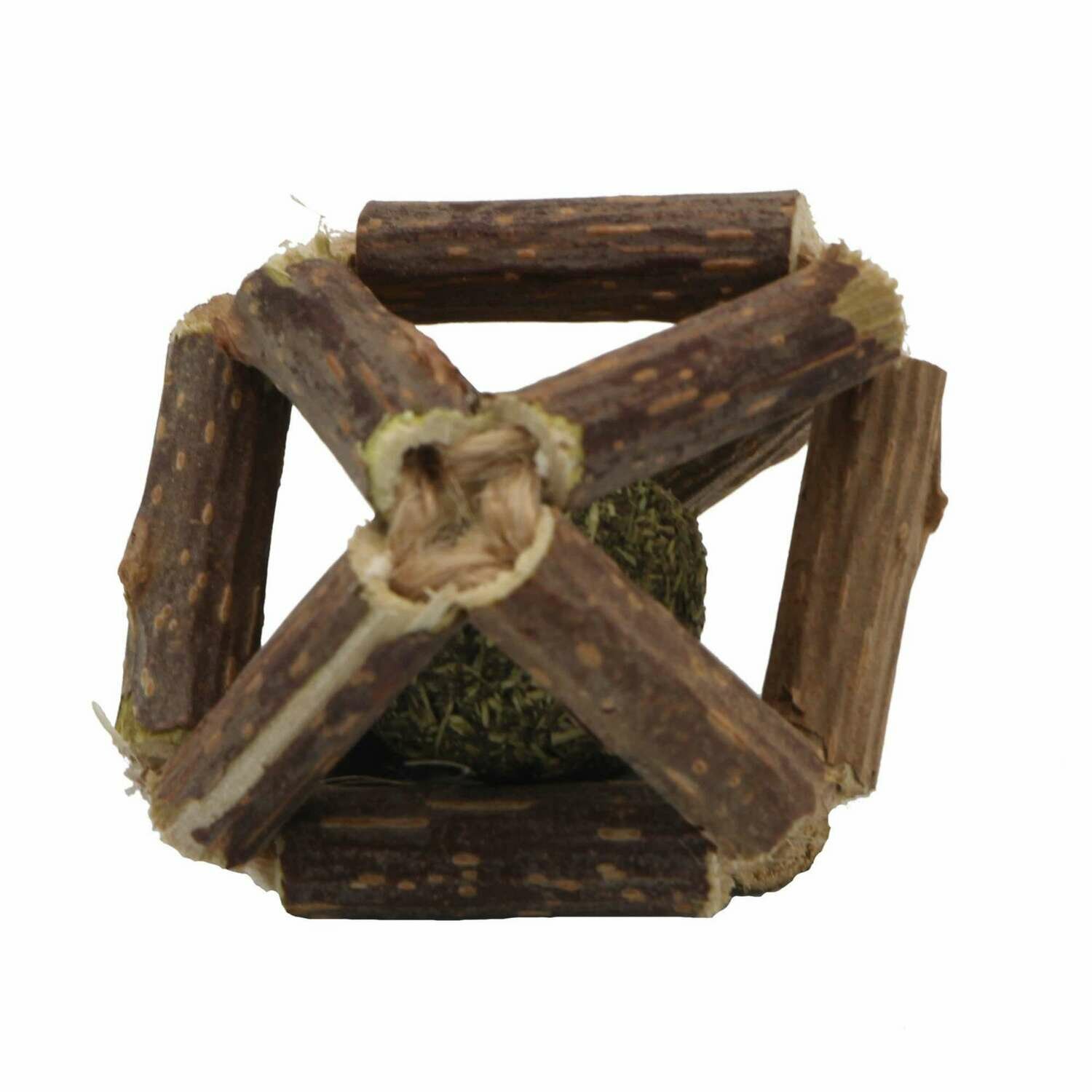 Juguete rombo 3D natural de matatabi para gatos