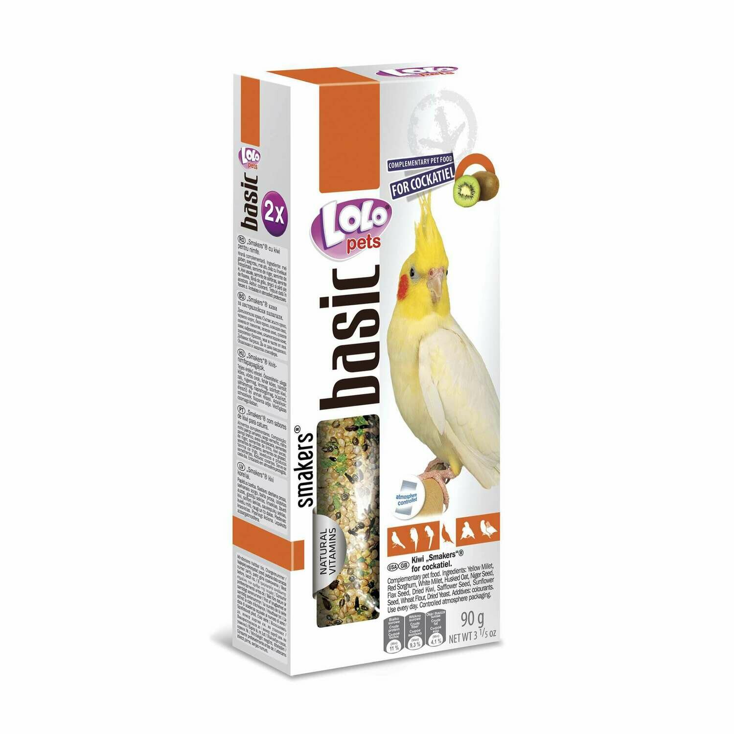 Barritas de kiwi para ninfas "LOLO"