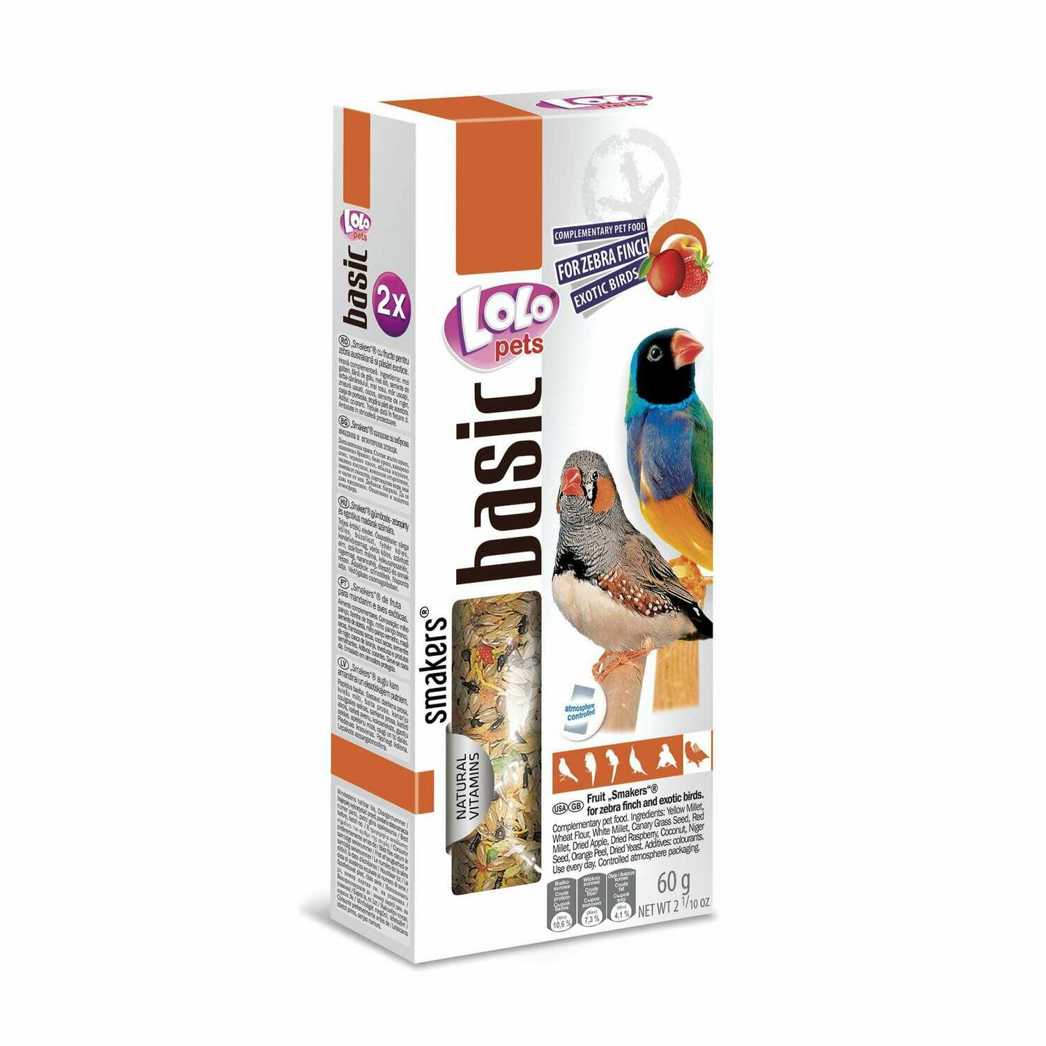 Barritas de fruta para exóticos "LOLO"