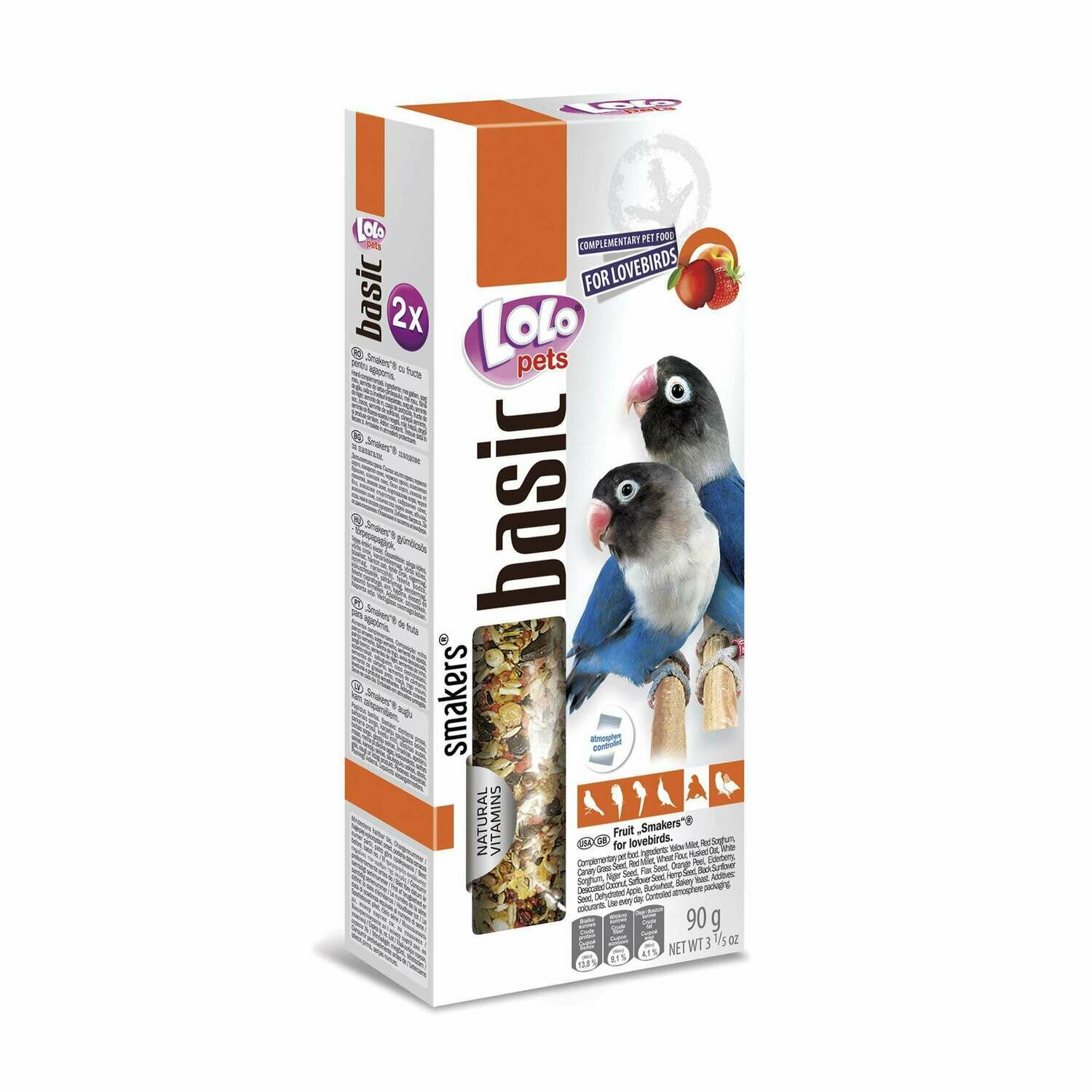 Barritas de frutas para agapornis "LOLO"