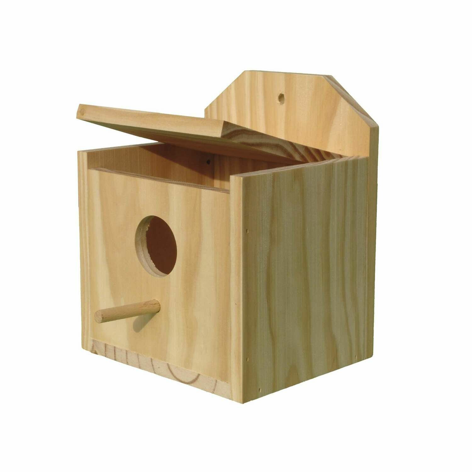 Nido de madera para exóticos