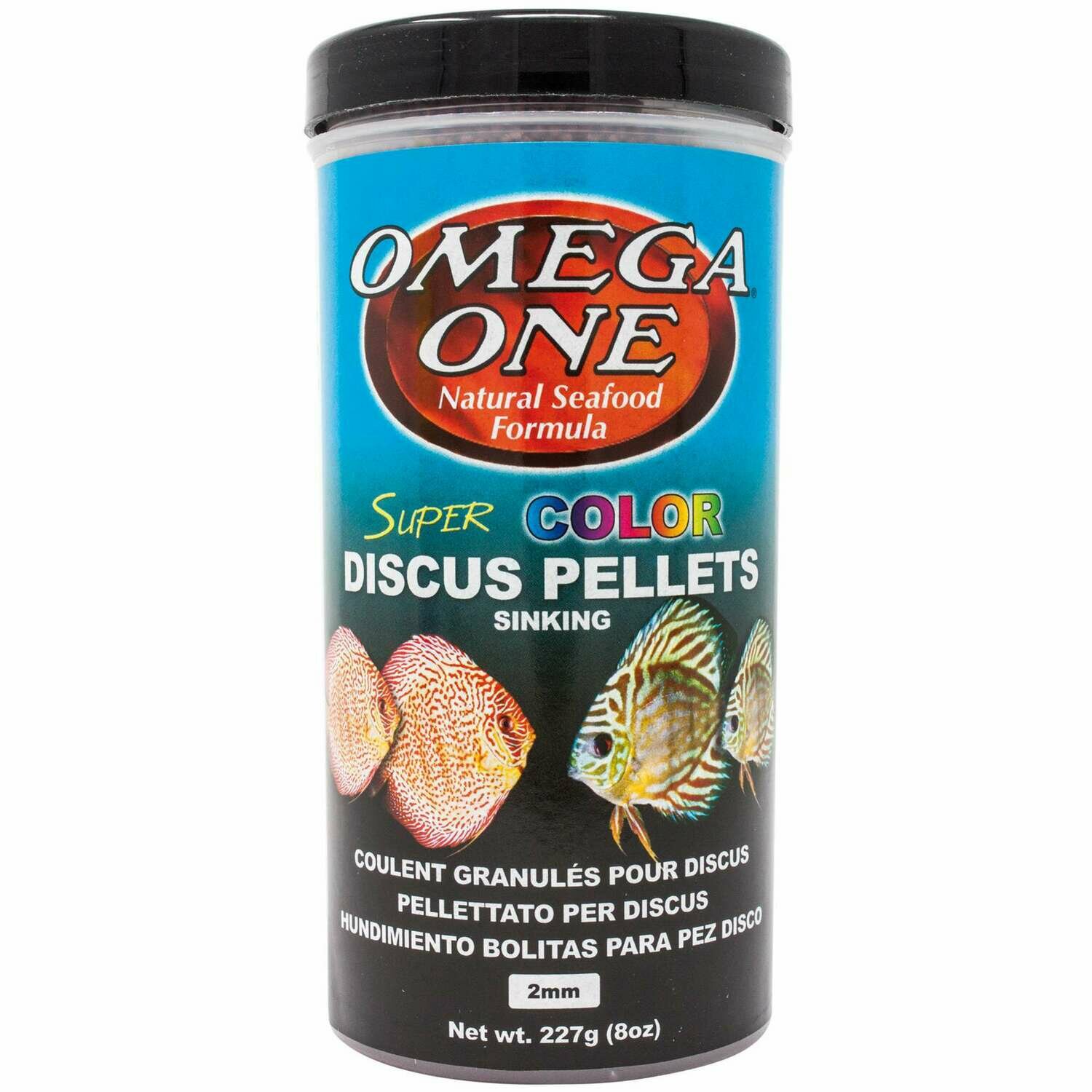 Pellets super COLOR discos con ajo de OMEGA ONE