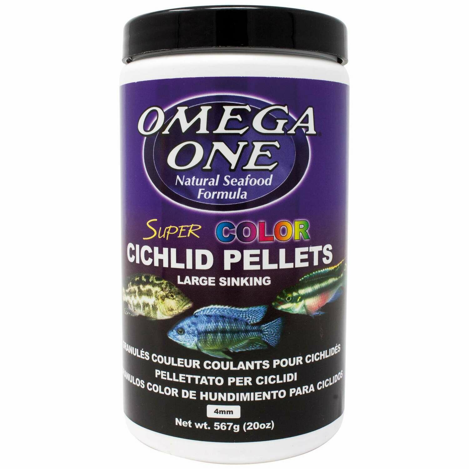 Pellets super COLOR cíclidos de OMEGA ONE
