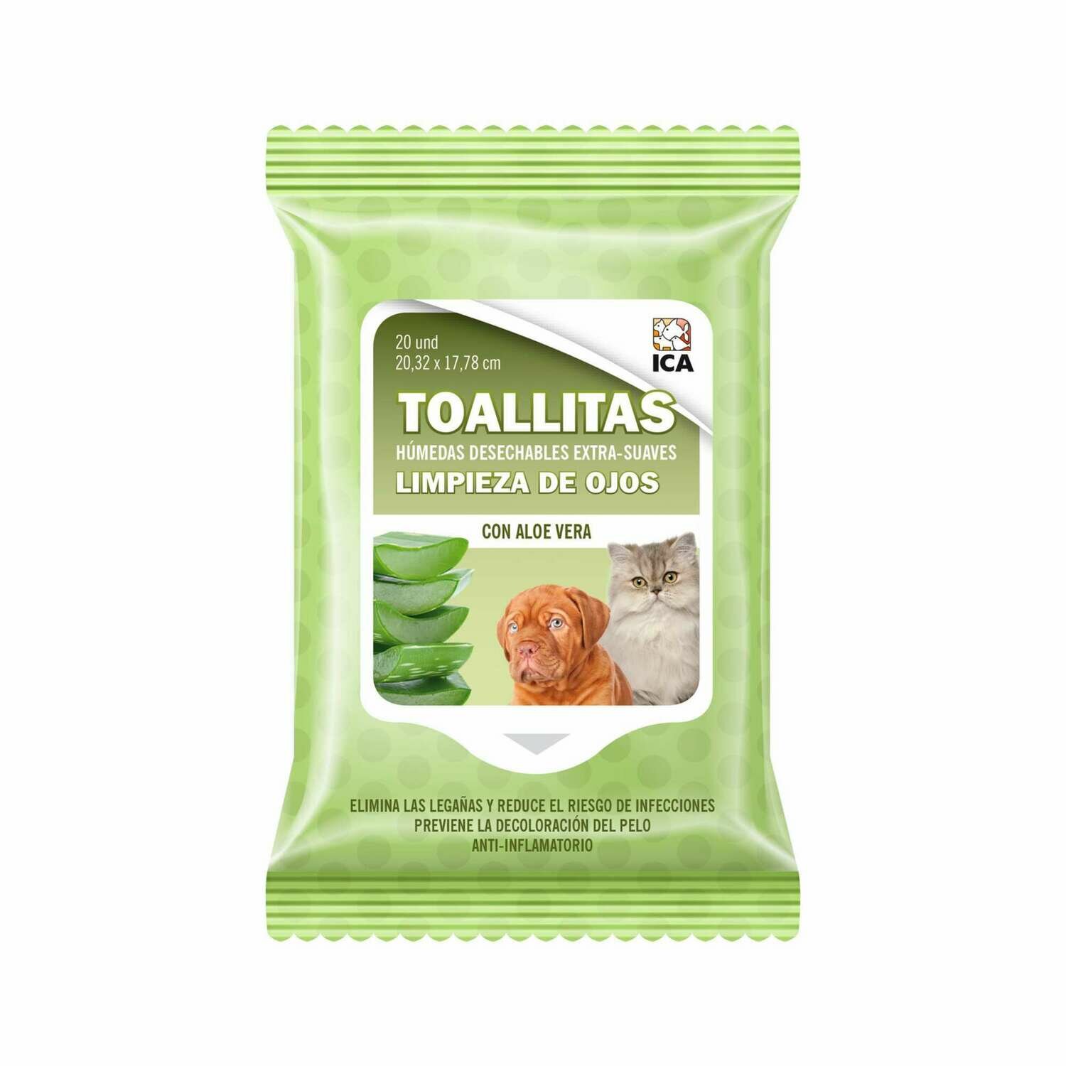 Toallitas ICA para los ojos