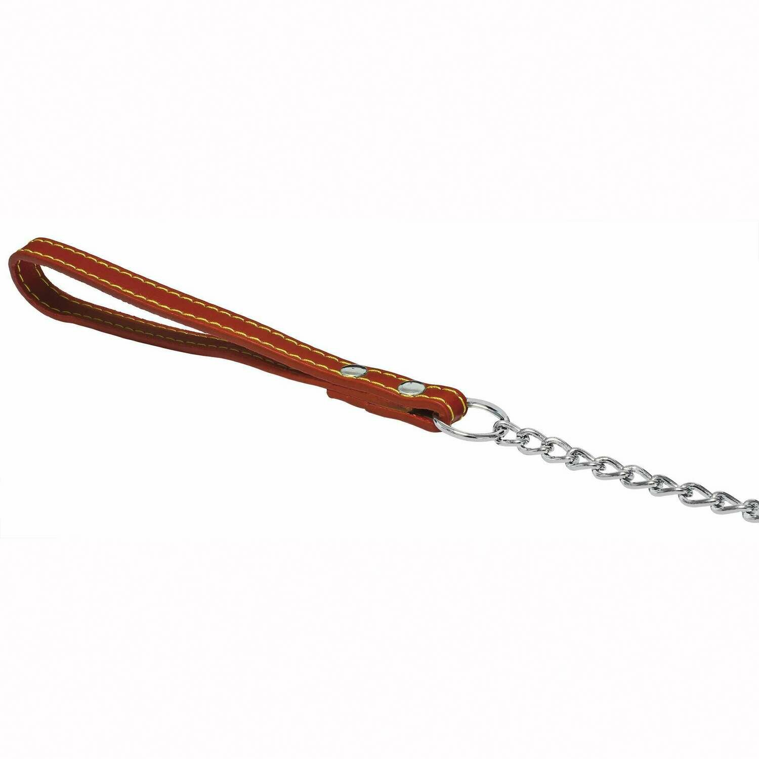 Ramal cromado con empuñadura en cuero Ramal cromado con empuñadura en cuero