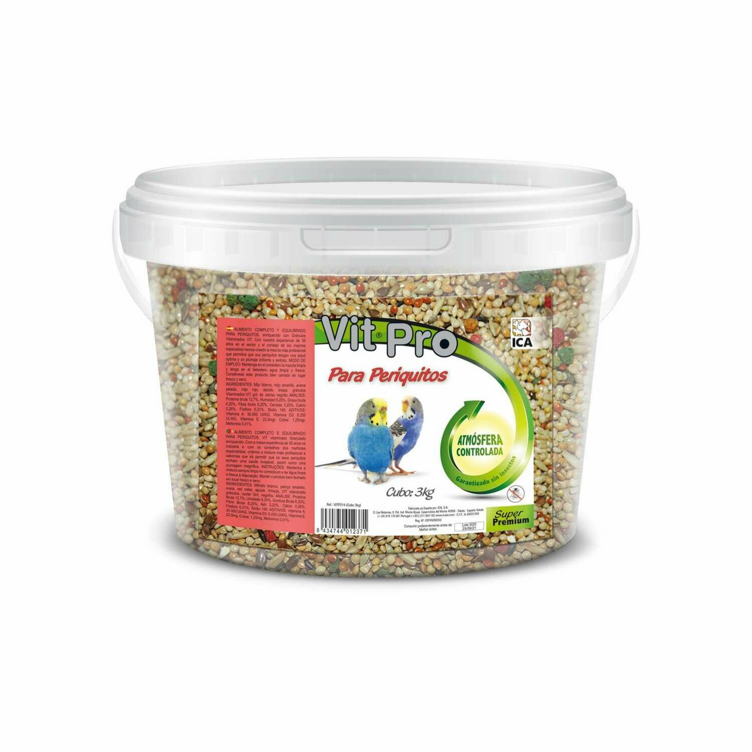 Alimento para Periquitos VIT PRO en cubo