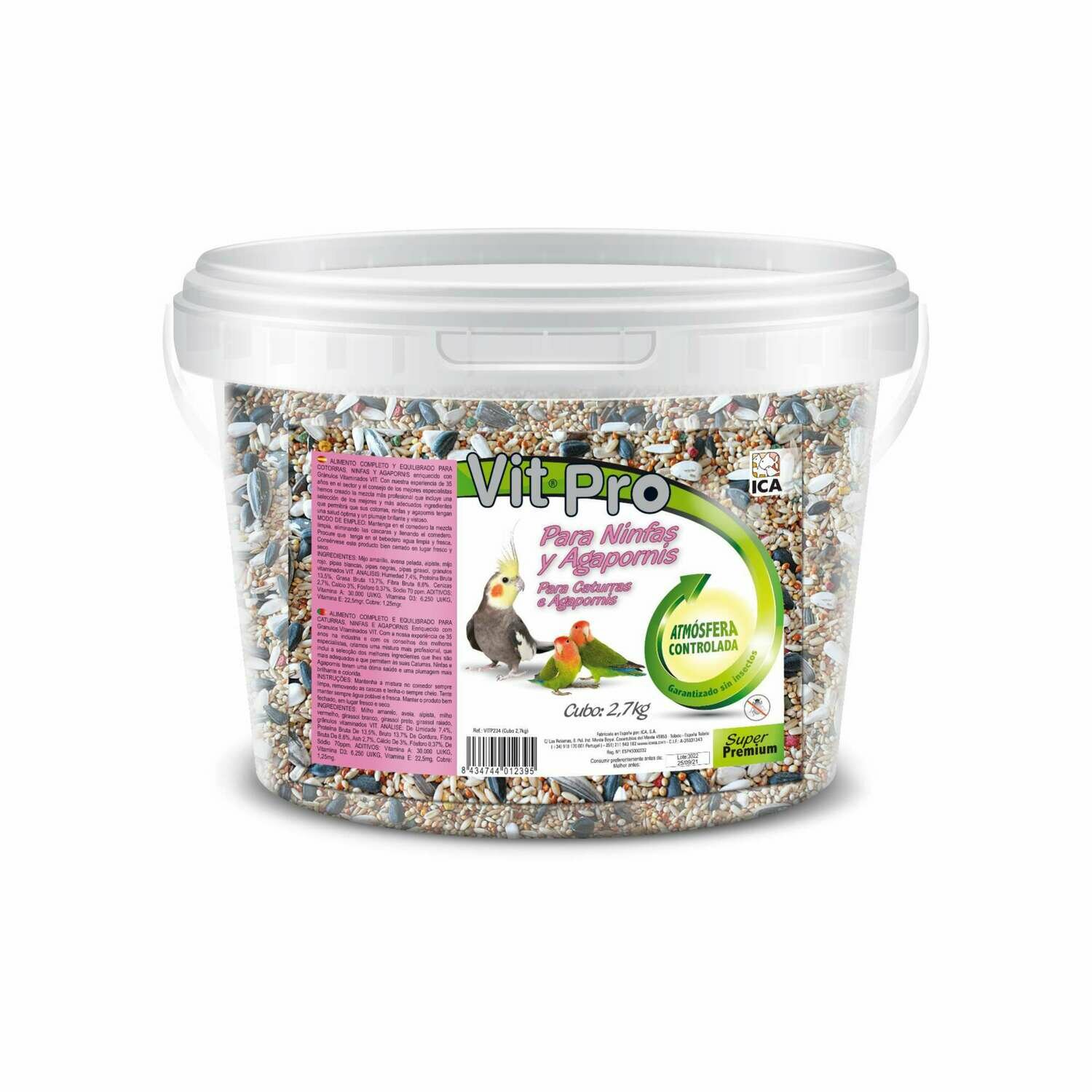 Alimento para Cotorras VIT PRO en cubo