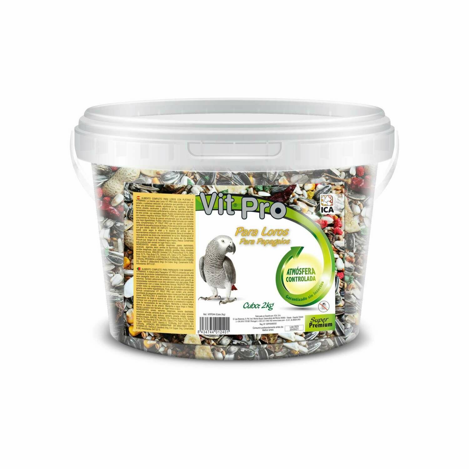 Alimento para loros VIT PRO Mix en cubo
