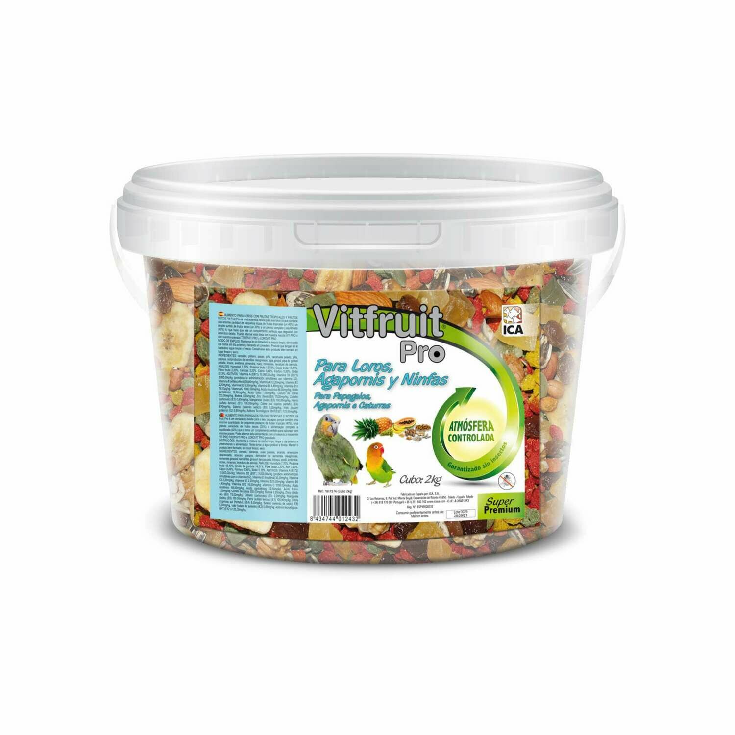 Alimento VitFruit Pro en cubo