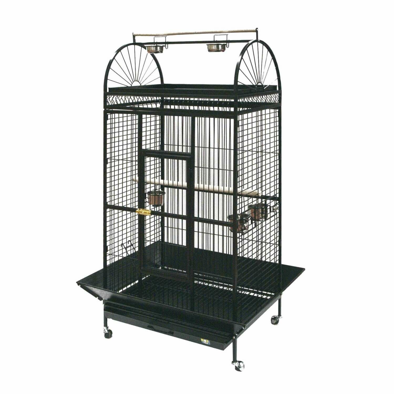 Jaulón para loros YACO2G gris forja