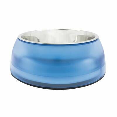 Comedero de acero inoxidable Azul Sky