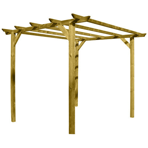 Pergola Madera Papillon 3x3 Metros 4 Postes