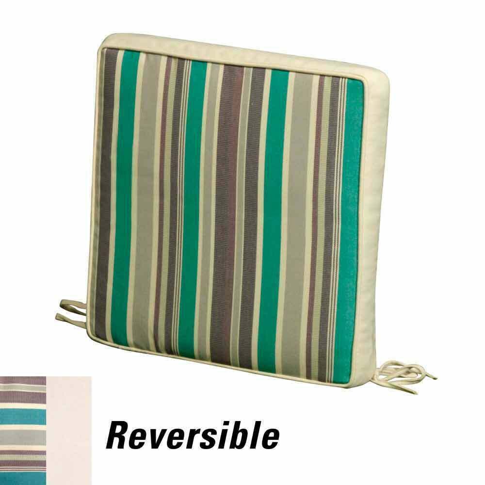 Coj�n Para Silla 40x40x8 cm. Rayas Desenfundable Con Borde