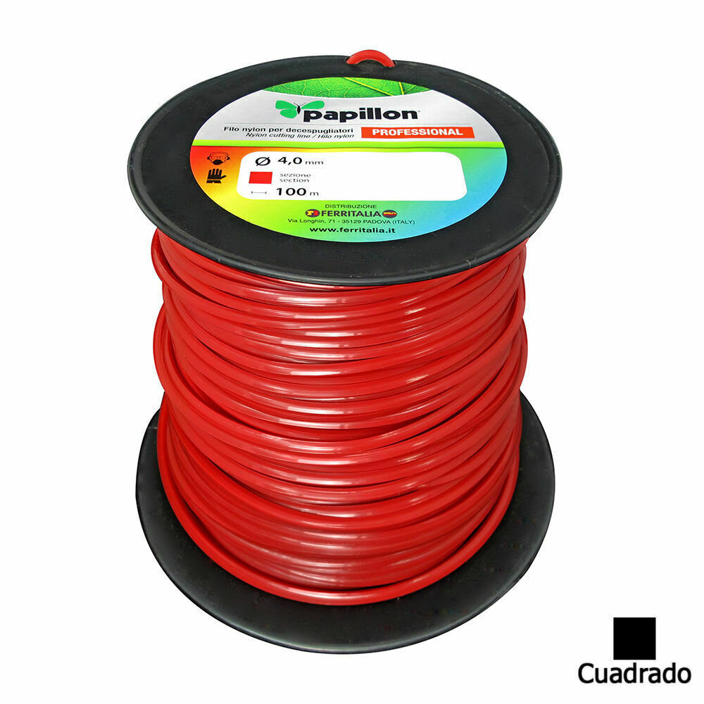 Hilo Nylon Cuadrado Profesional  � 4,0 mm (Bobina 100 Metros)