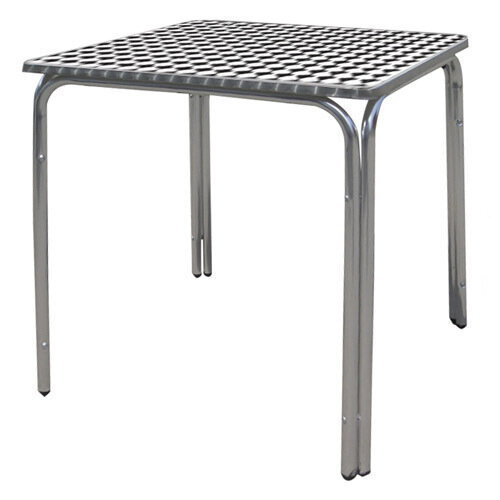 Mesa Terraza Aluminio 60x60x70 cm. Apilable