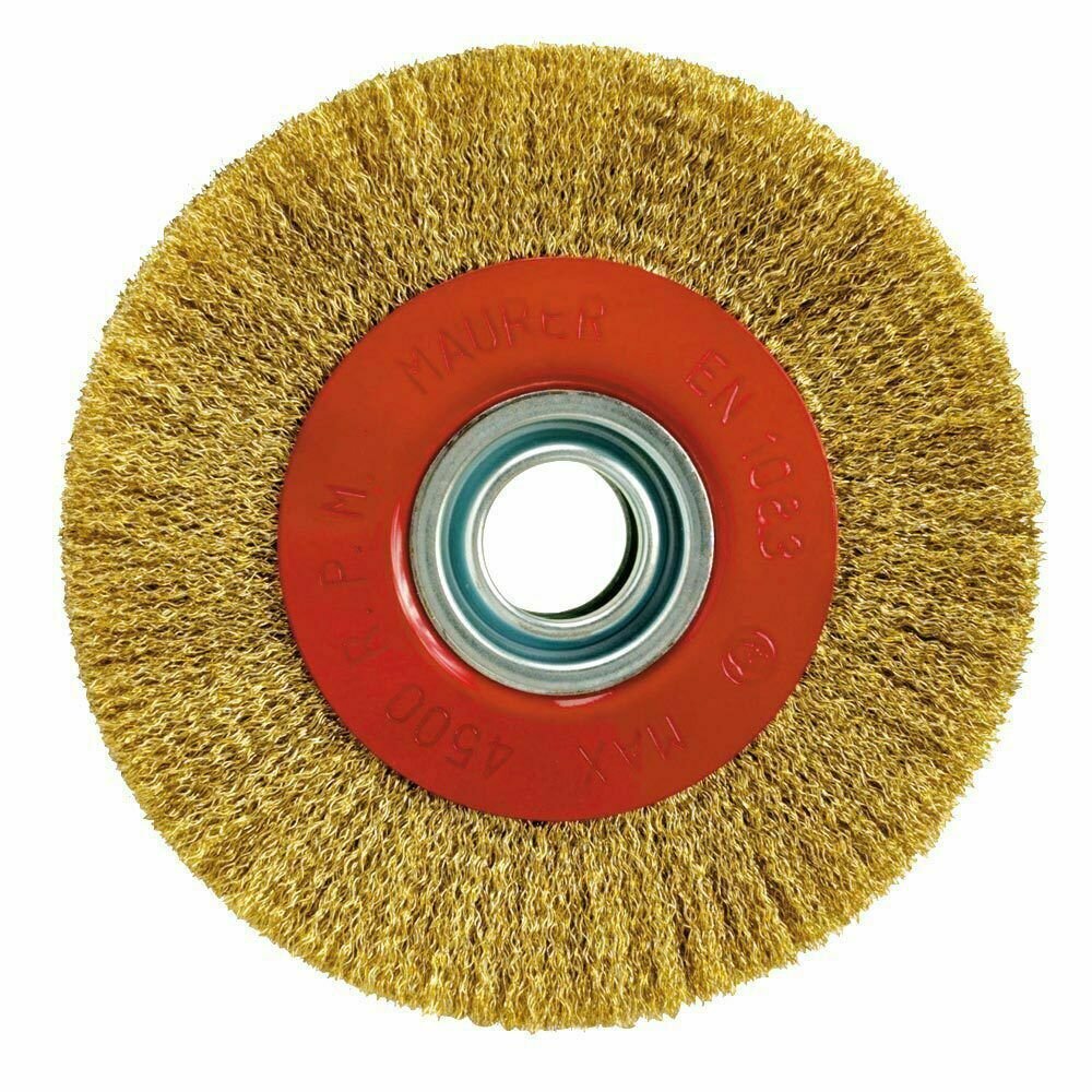 Cepillo Acero Latonado Circular � 100x17 mm.