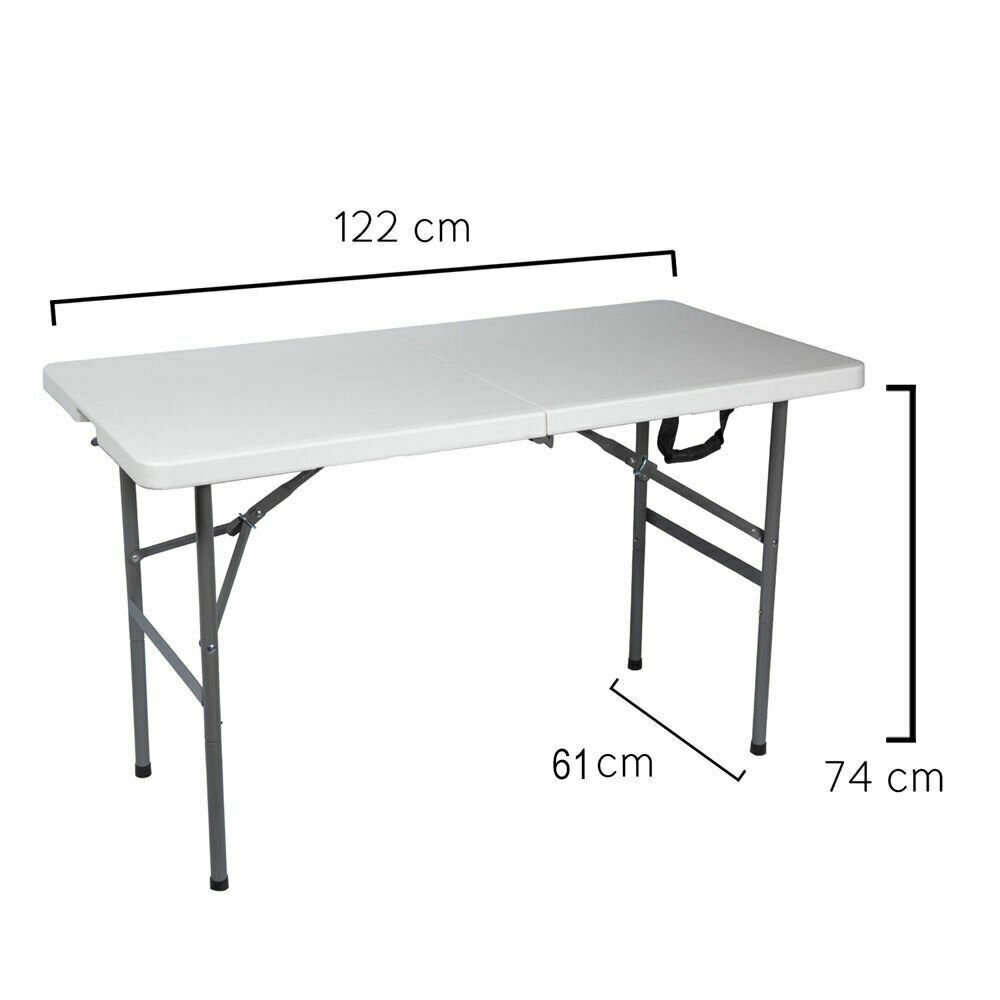 Mesa Plegable Rectangular 122x61x74cm