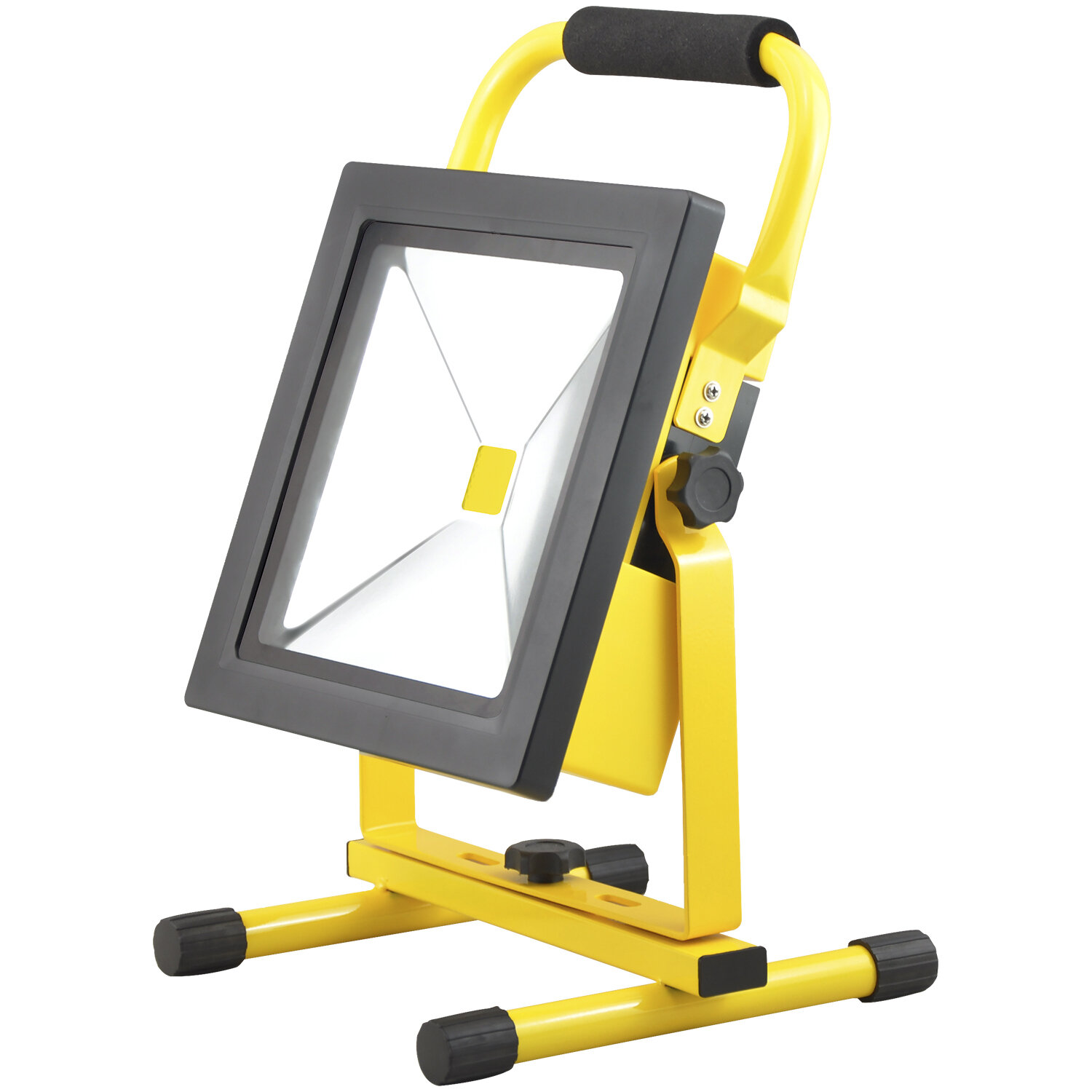 Foco Led Recargable 30 Watt. Luz Blanca 4000� K  IP 65 1200 Lumenes Con Asa de Transporte