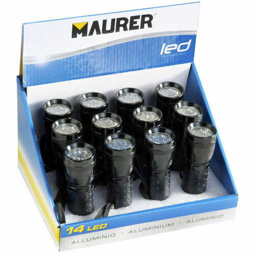 Linterna Maurer Led 14 3AAA (Expositor 12 piezas)